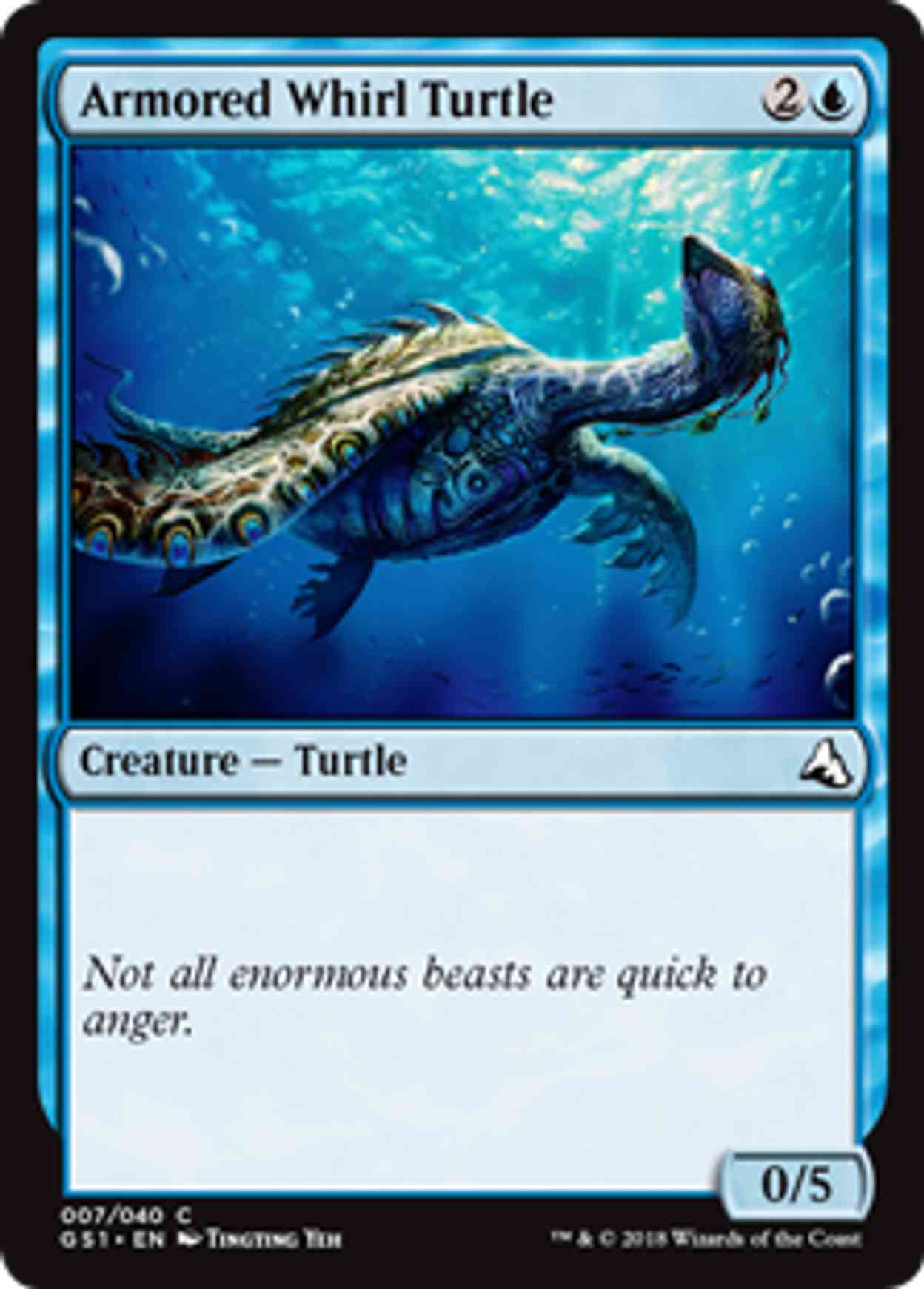 Armored Whirl Turtle magic card front