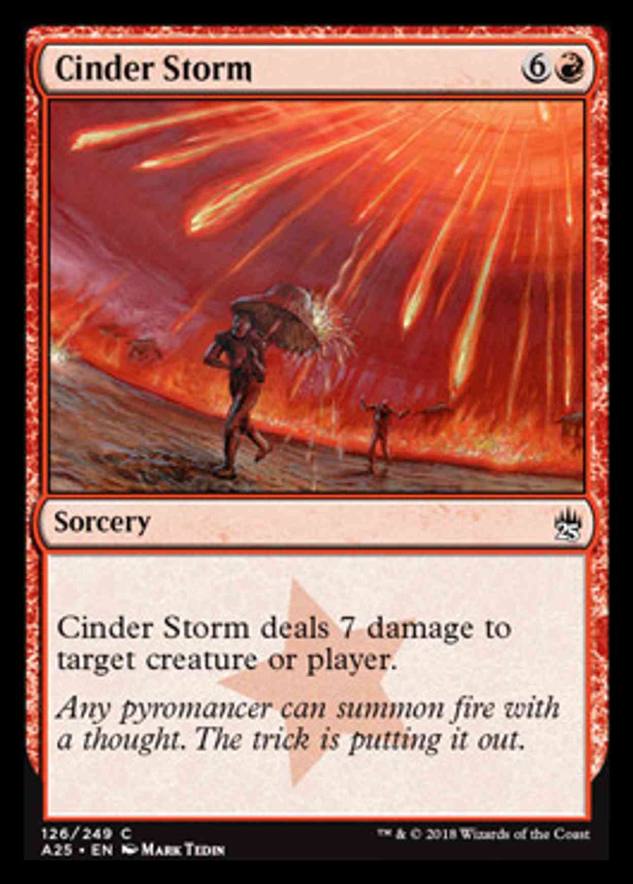 Cinder Storm magic card front