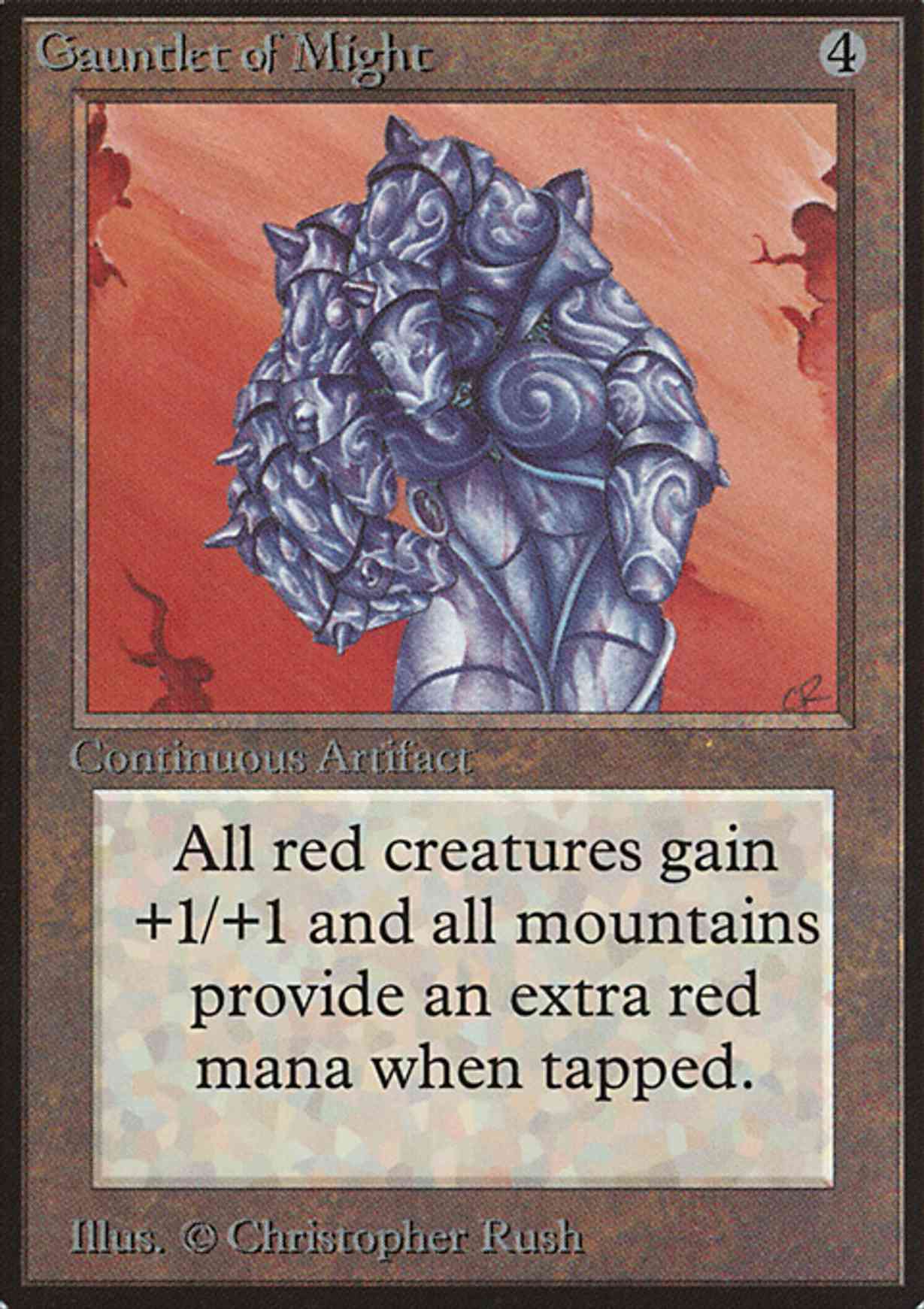 Gauntlet of Might magic card front