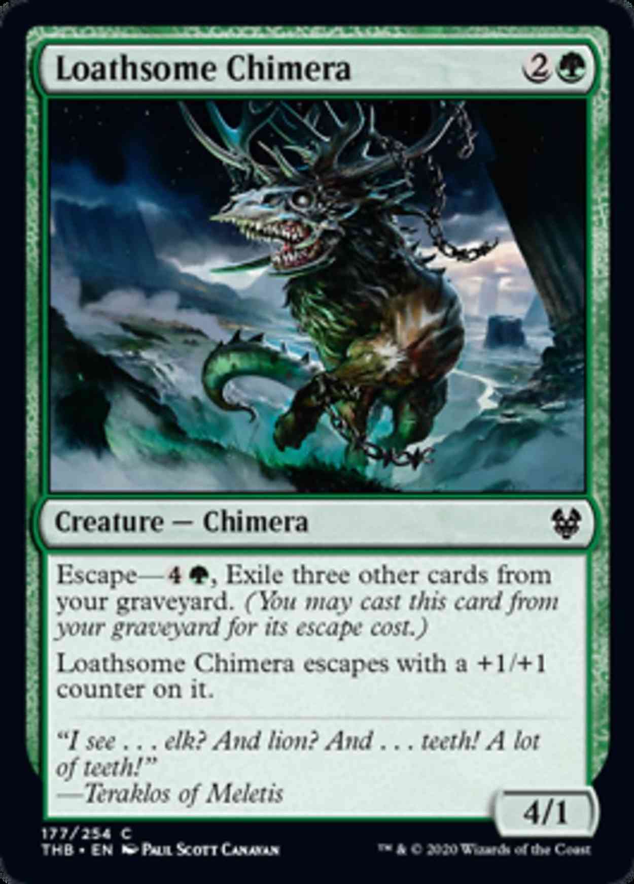 Loathsome Chimera magic card front
