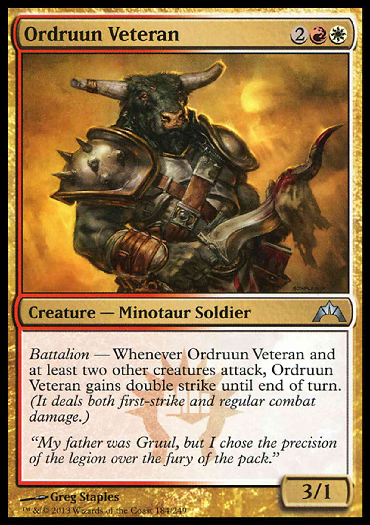 Ordruun Veteran magic card front