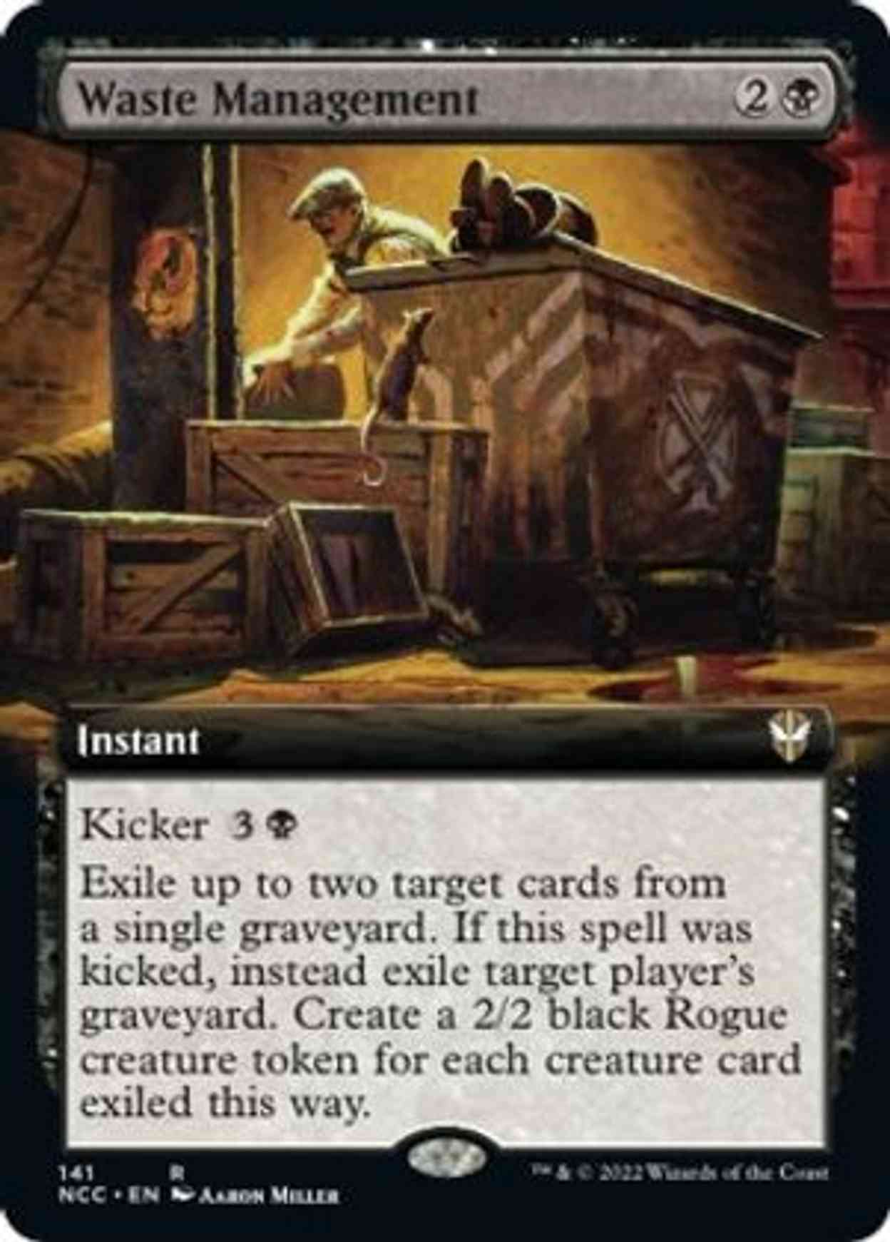 Waste Management (Extended Art) magic card front