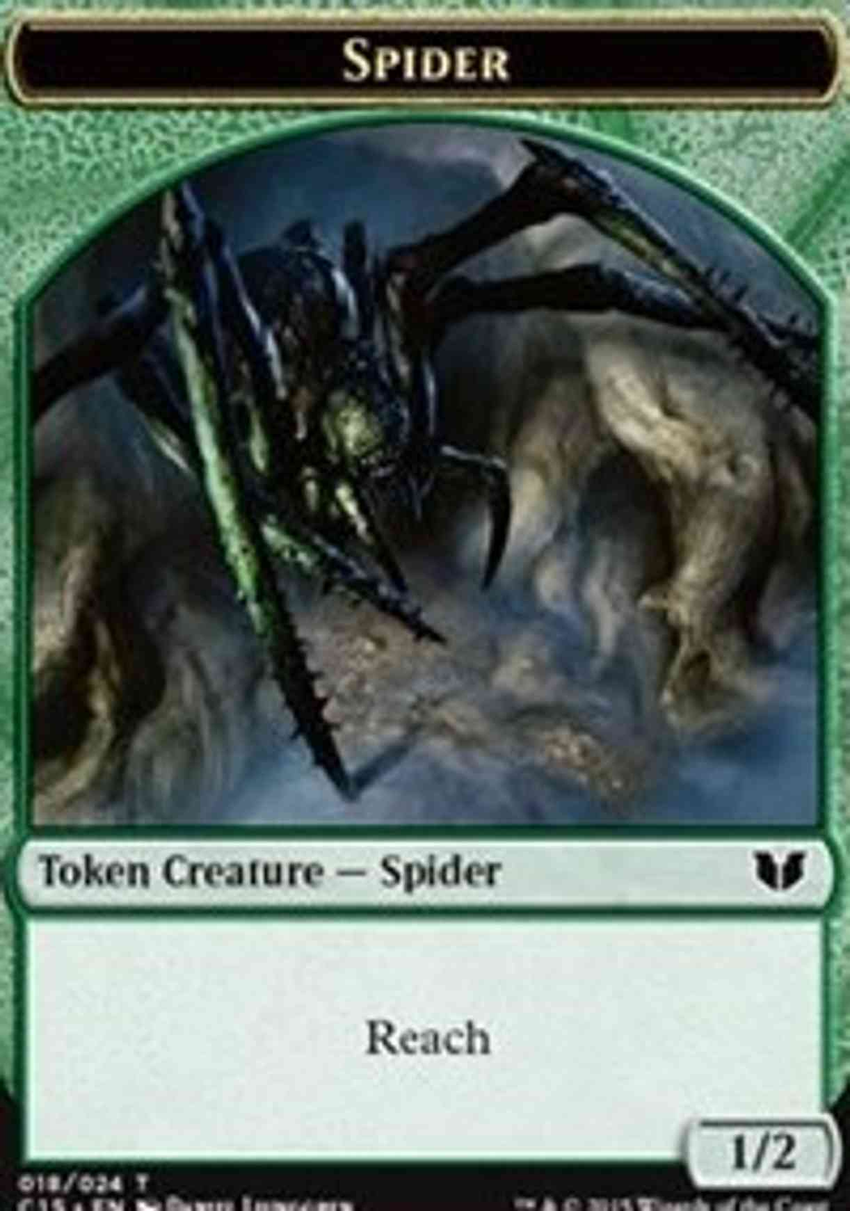 Spider // Dragon Double-Sided Token magic card front