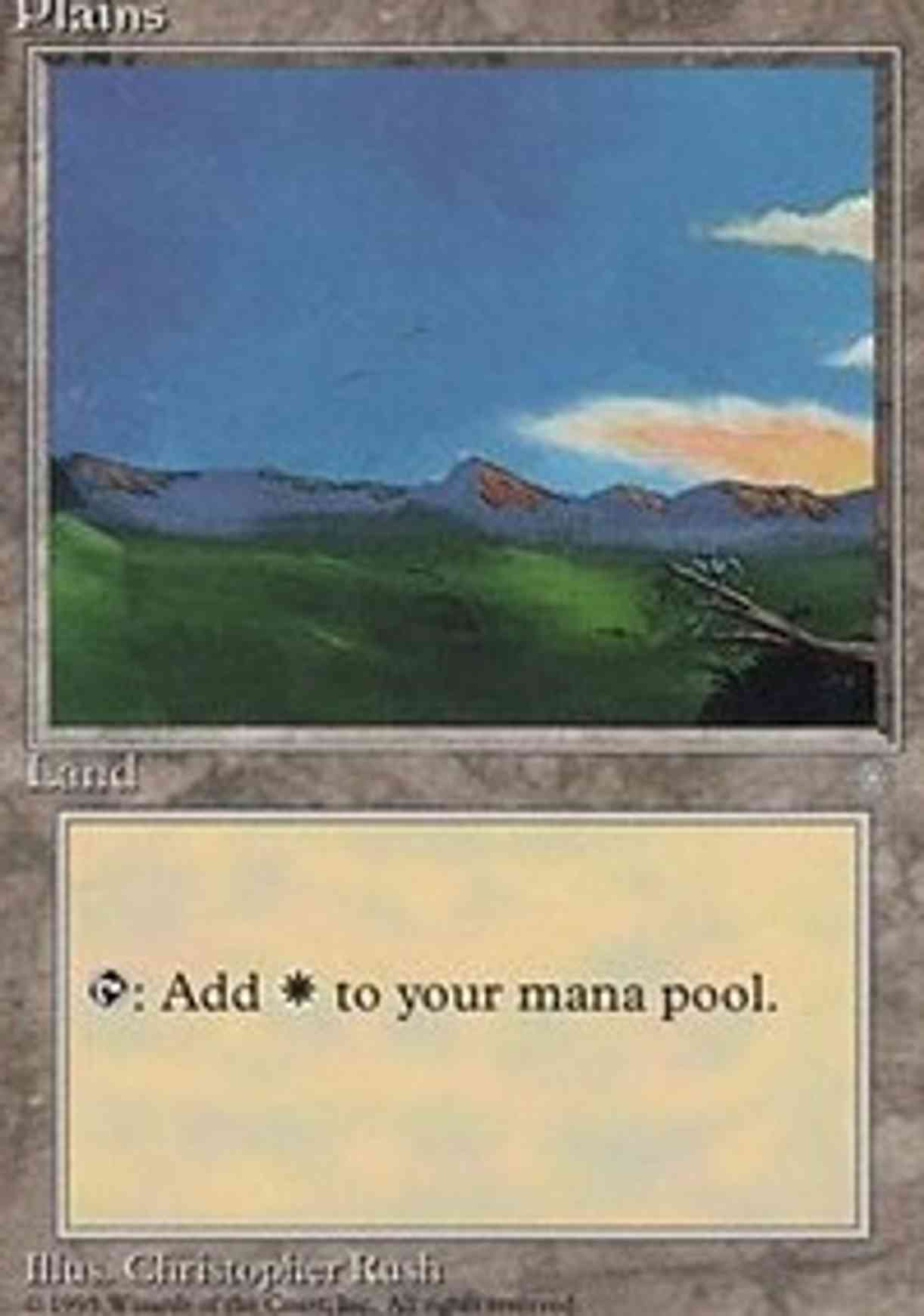 Plains (345) magic card front