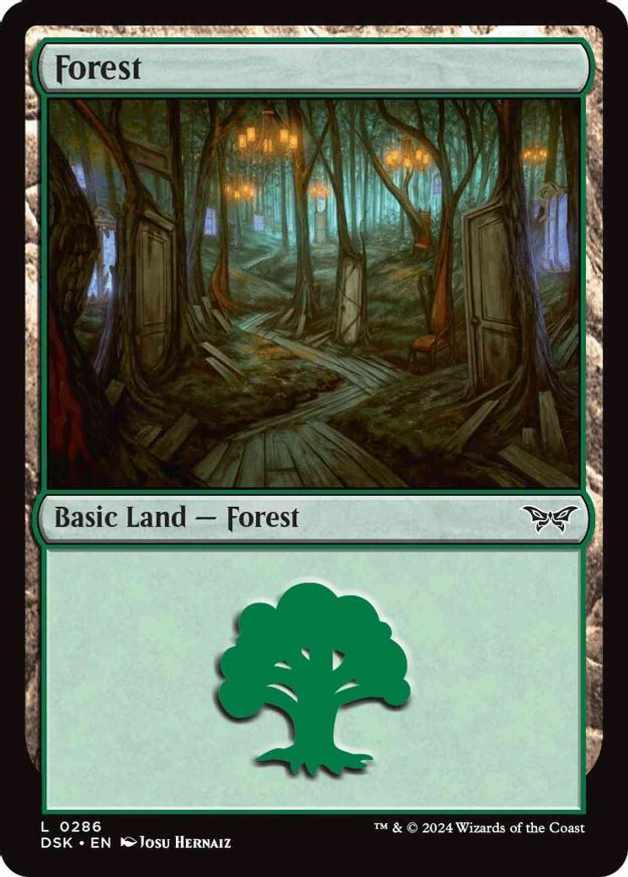 Forest (0286) magic card front