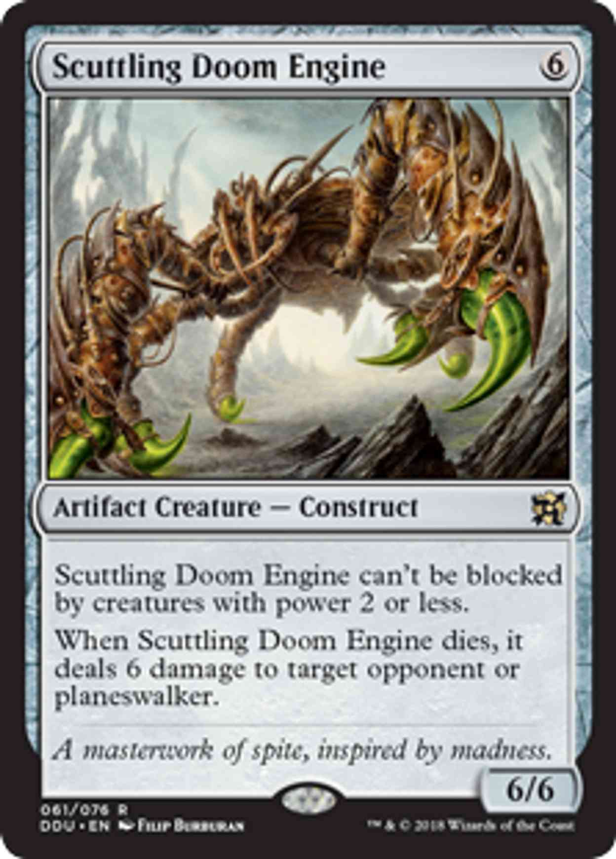 Scuttling Doom Engine magic card front