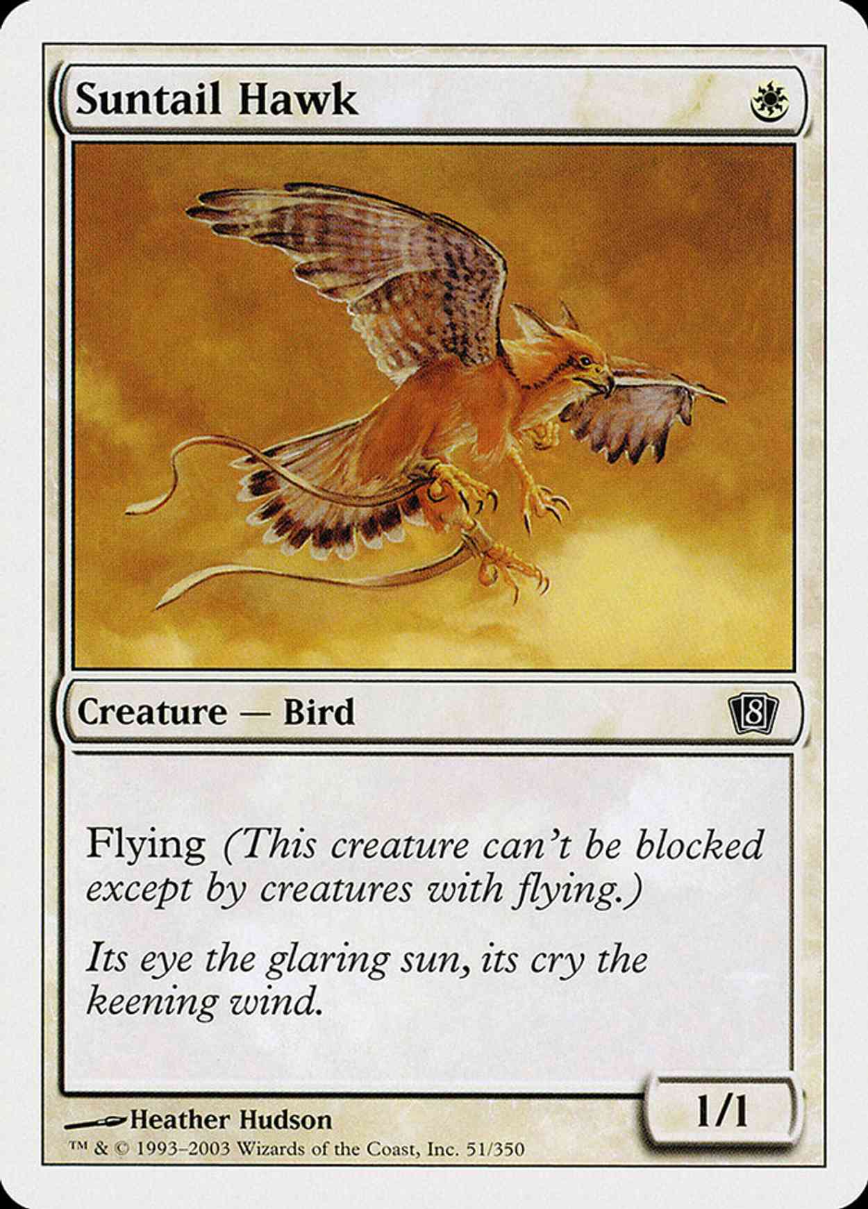 Suntail Hawk (8th Edition) magic card front