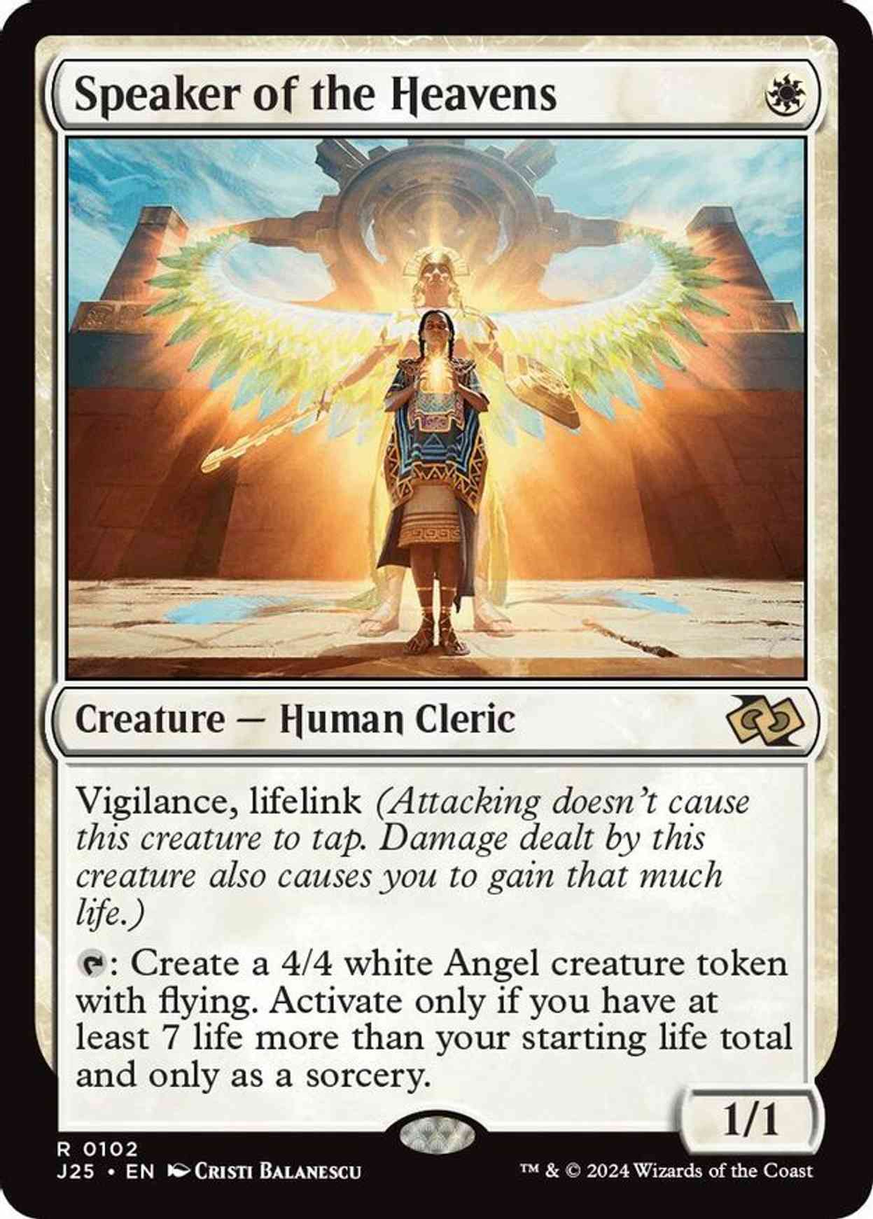 Speaker of the Heavens magic card front