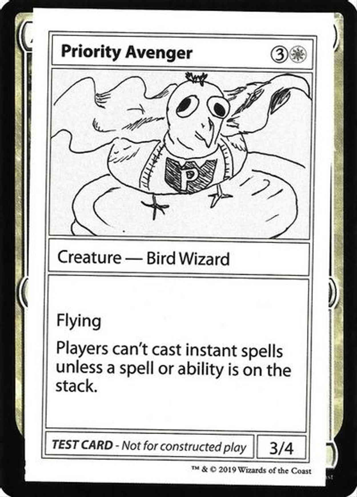 Priority Avenger (No PW Symbol) magic card front