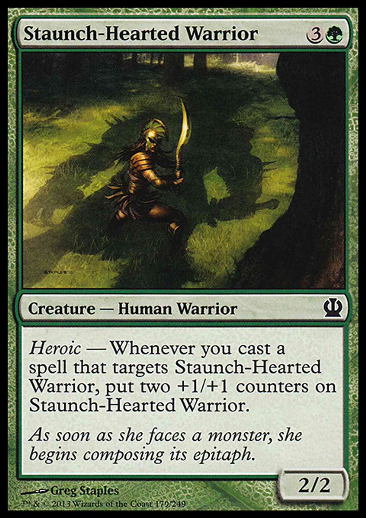 Staunch-Hearted Warrior magic card front