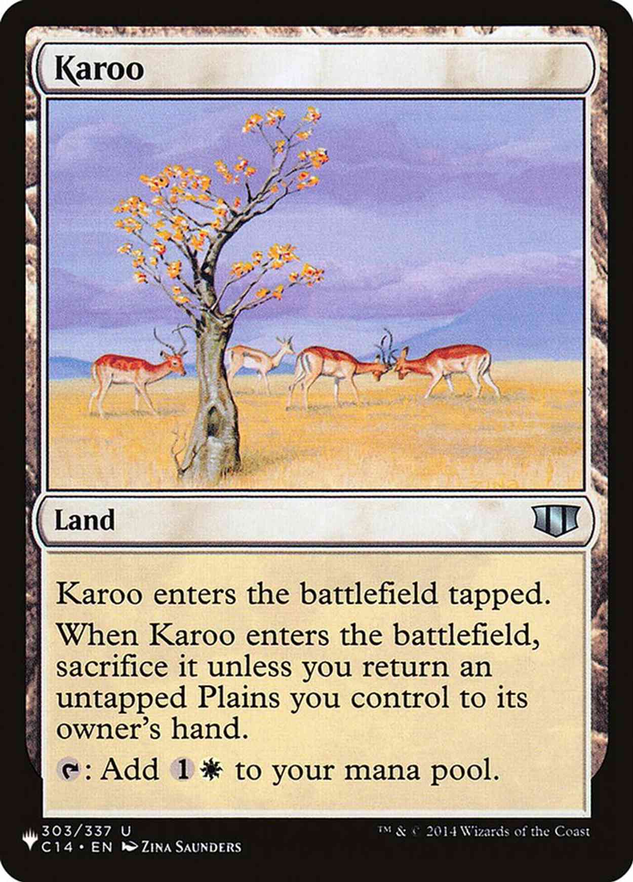 Karoo magic card front
