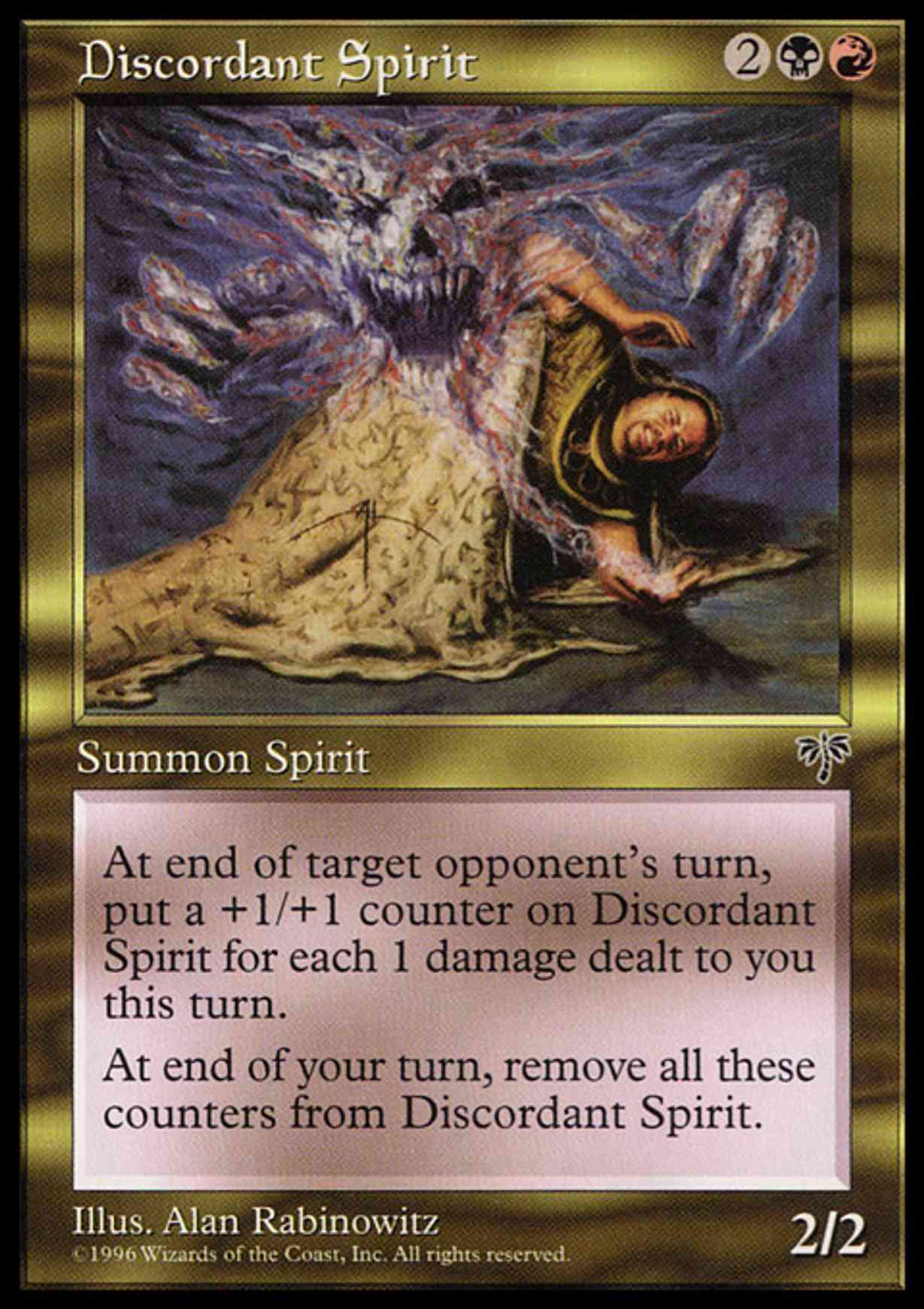 Discordant Spirit magic card front