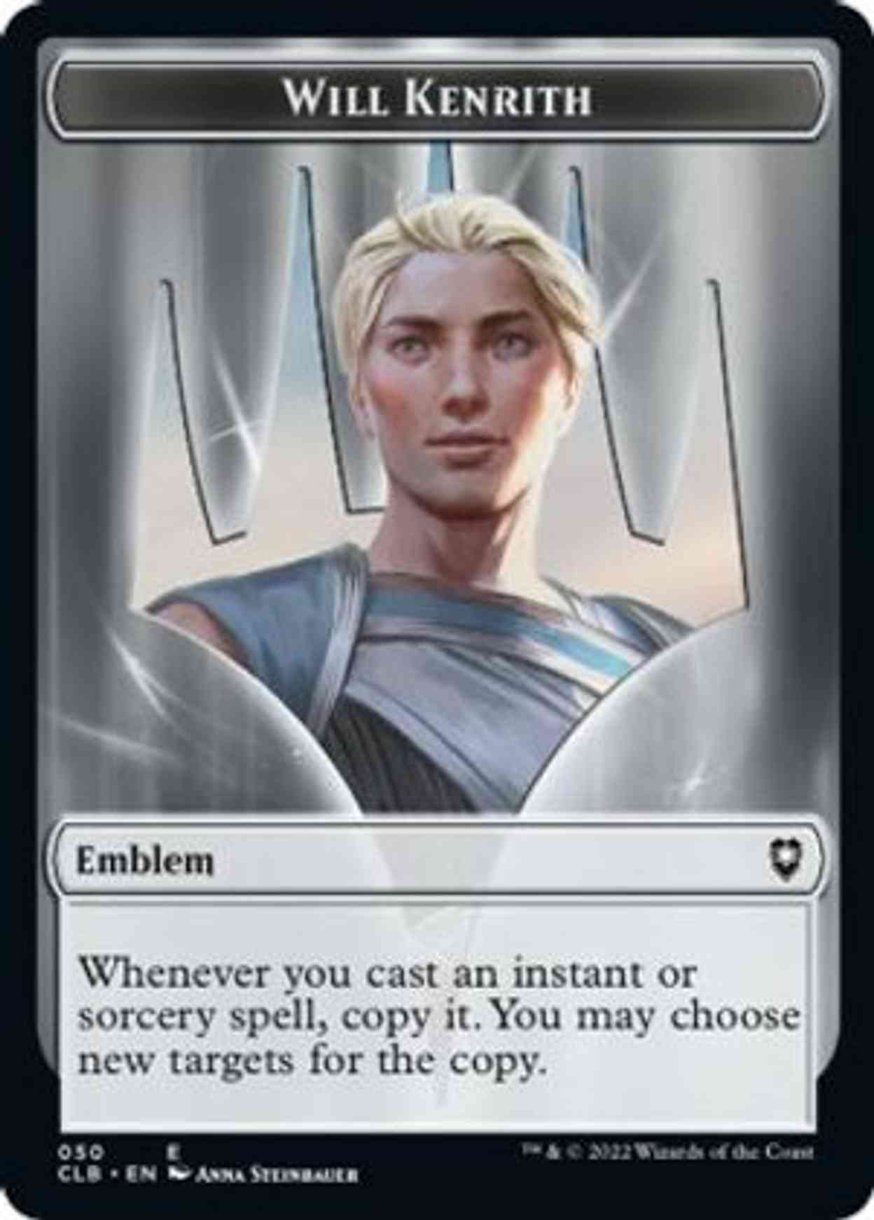 Emblem - Will Kenrith // Copy Double-sided Token magic card front