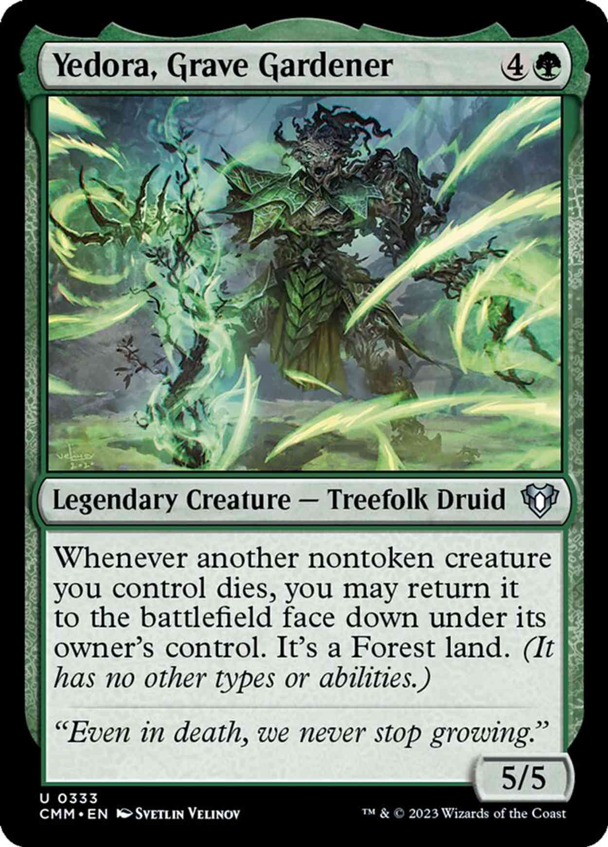 Yedora, Grave Gardener magic card front