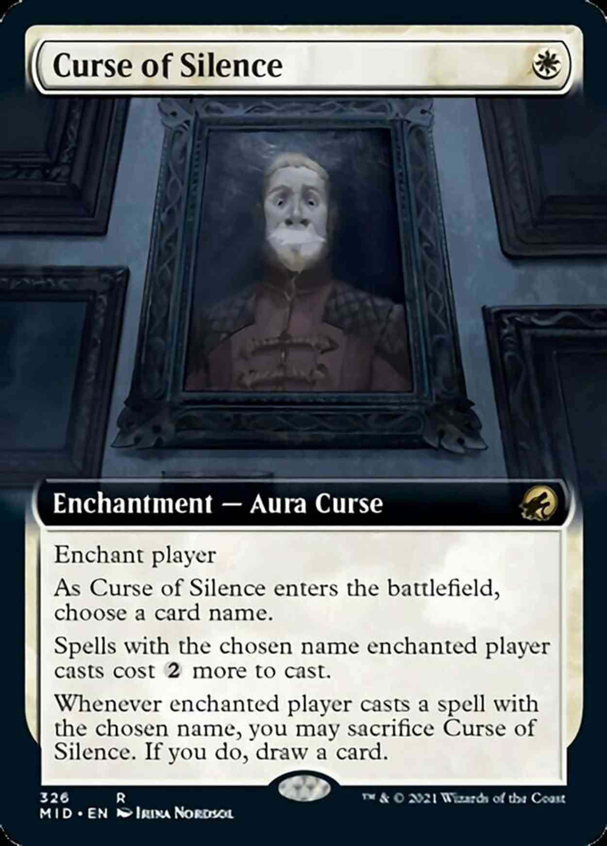 Curse of Silence (Extended Art) magic card front