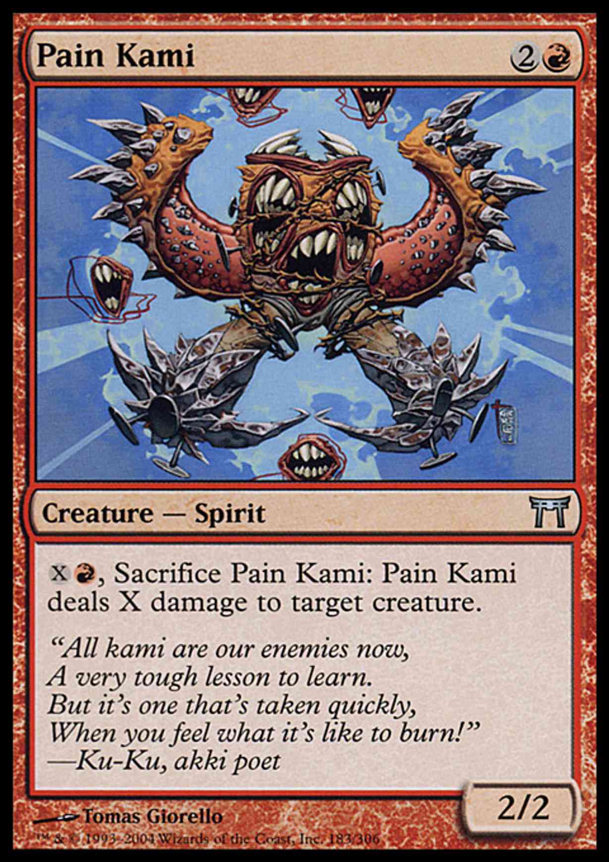 Pain Kami magic card front