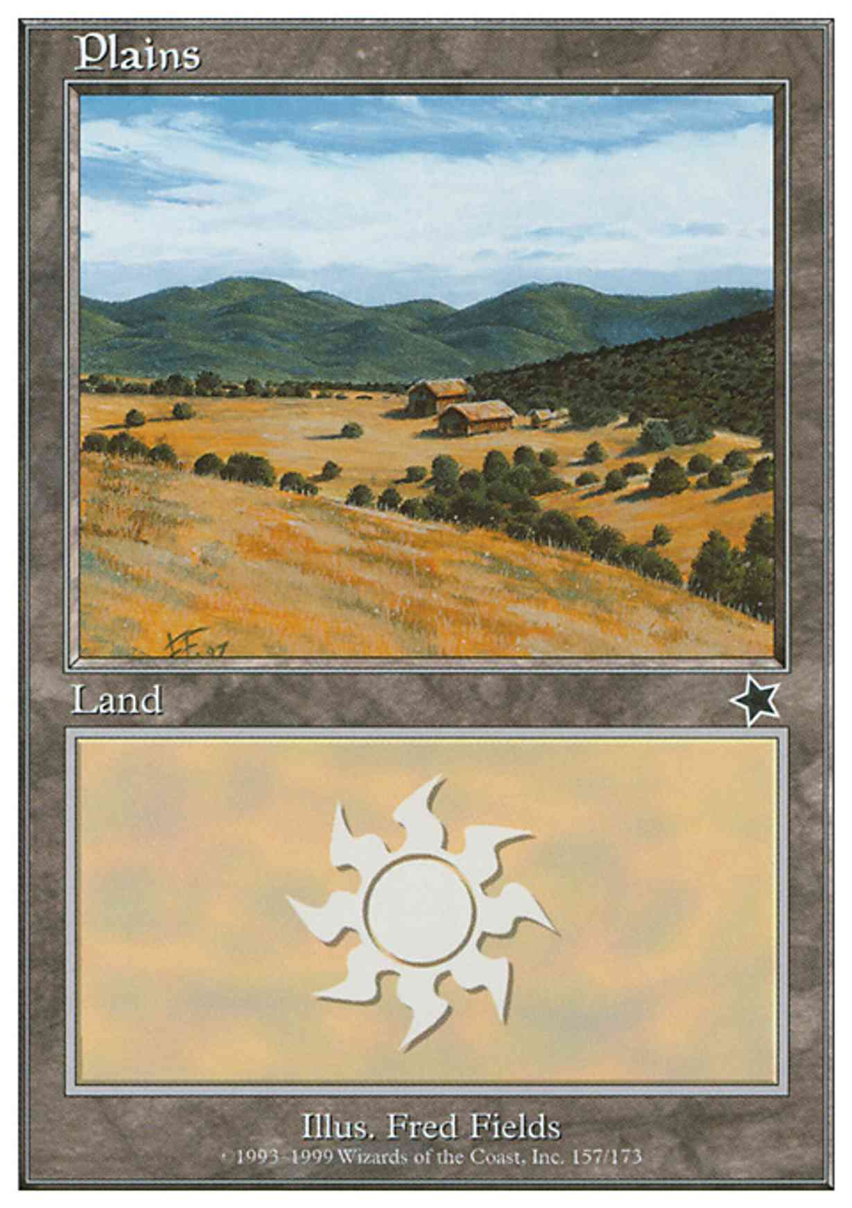 Plains (157)  magic card front