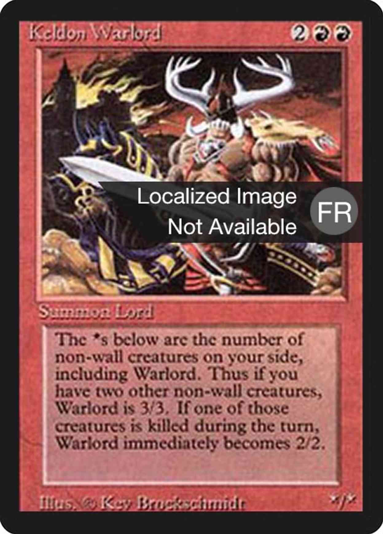 Keldon Warlord magic card front
