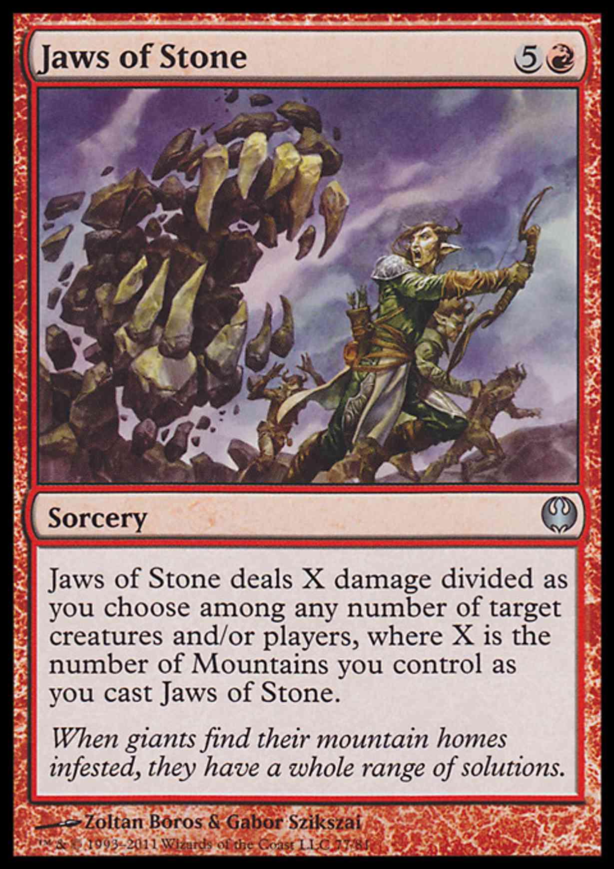 Jaws of Stone magic card front