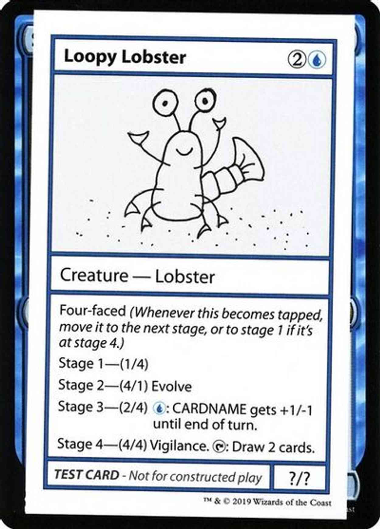 Loopy Lobster (No PW Symbol) magic card front