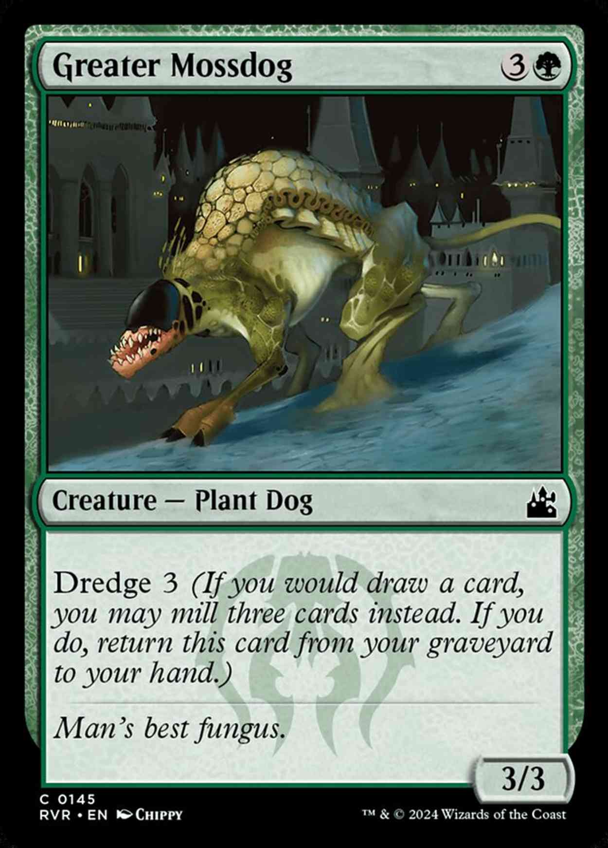Greater Mossdog magic card front