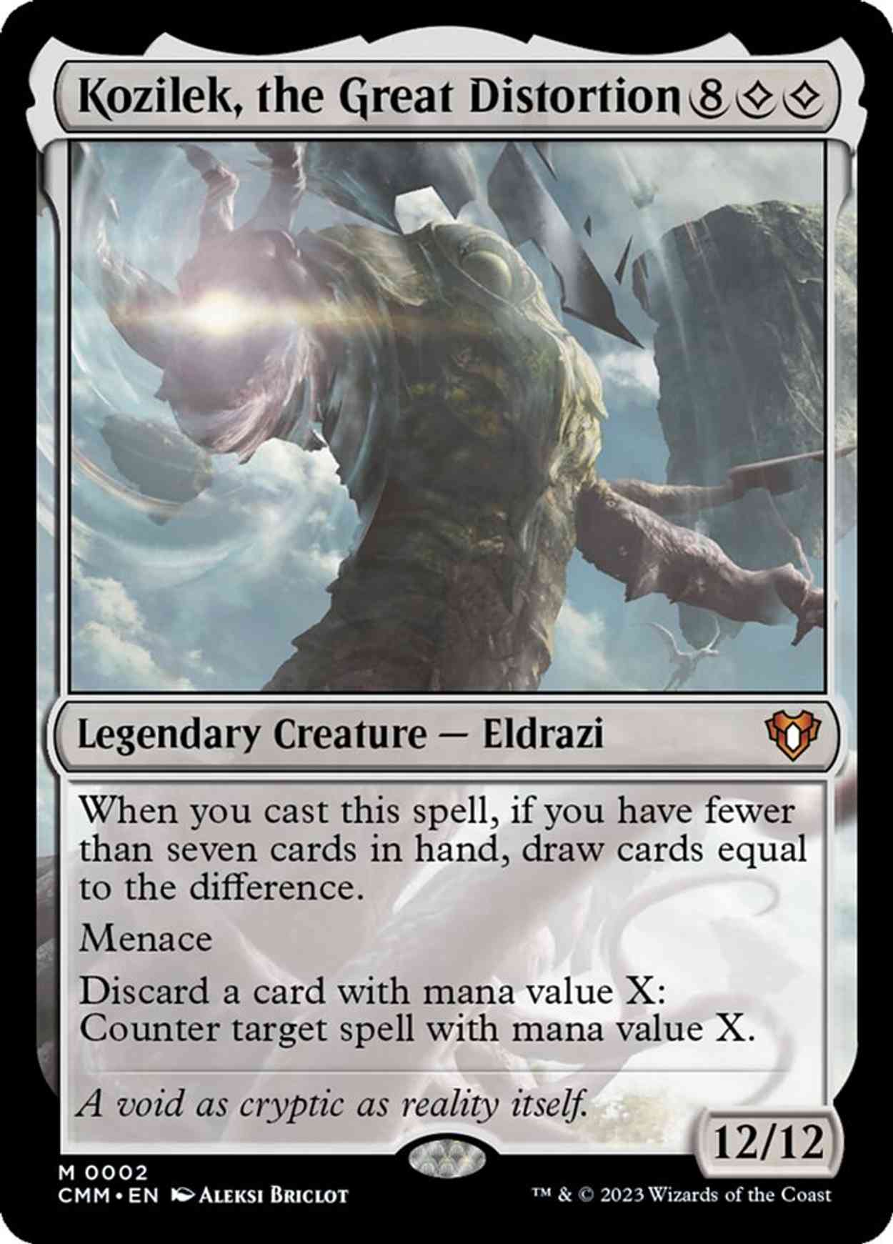Kozilek, the Great Distortion magic card front