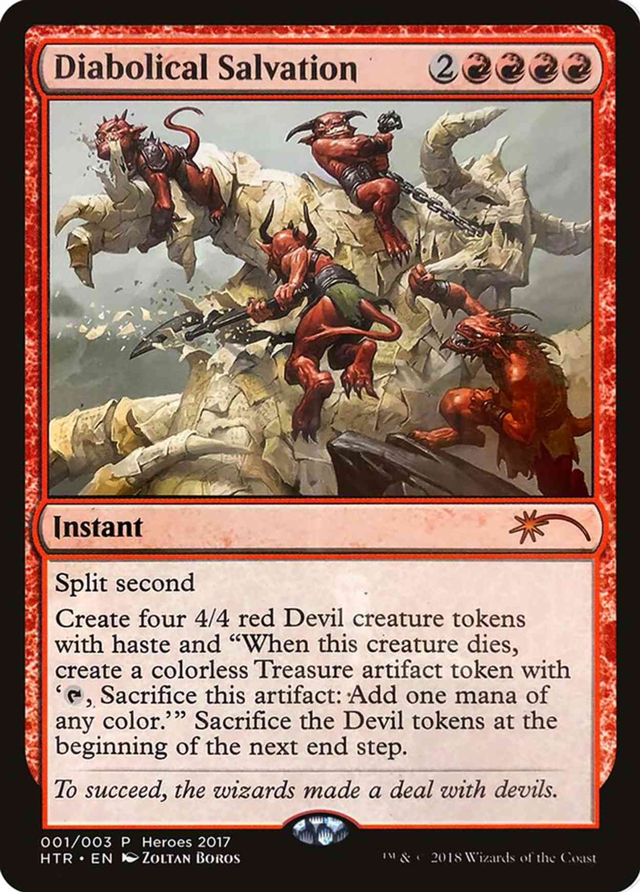 Diabolical Salvation magic card front