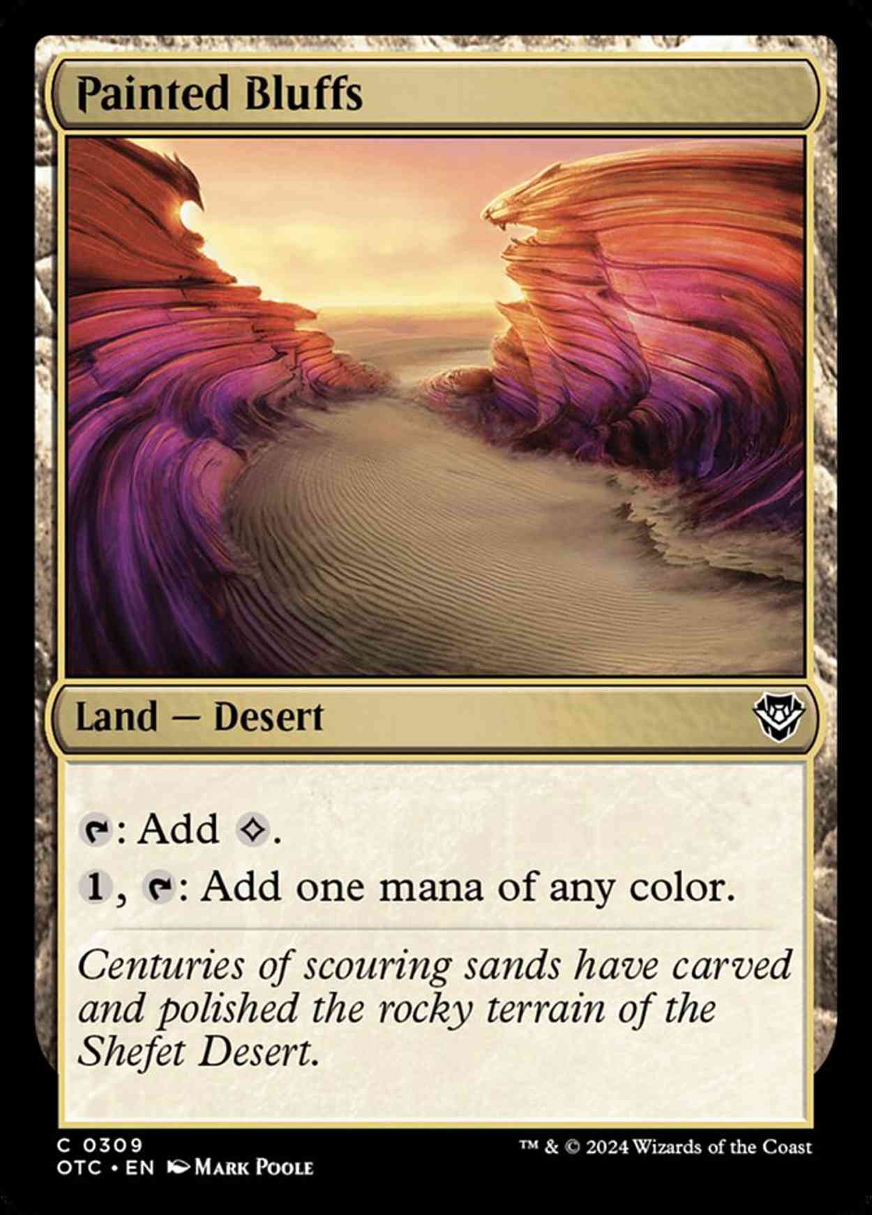 Painted Bluffs magic card front