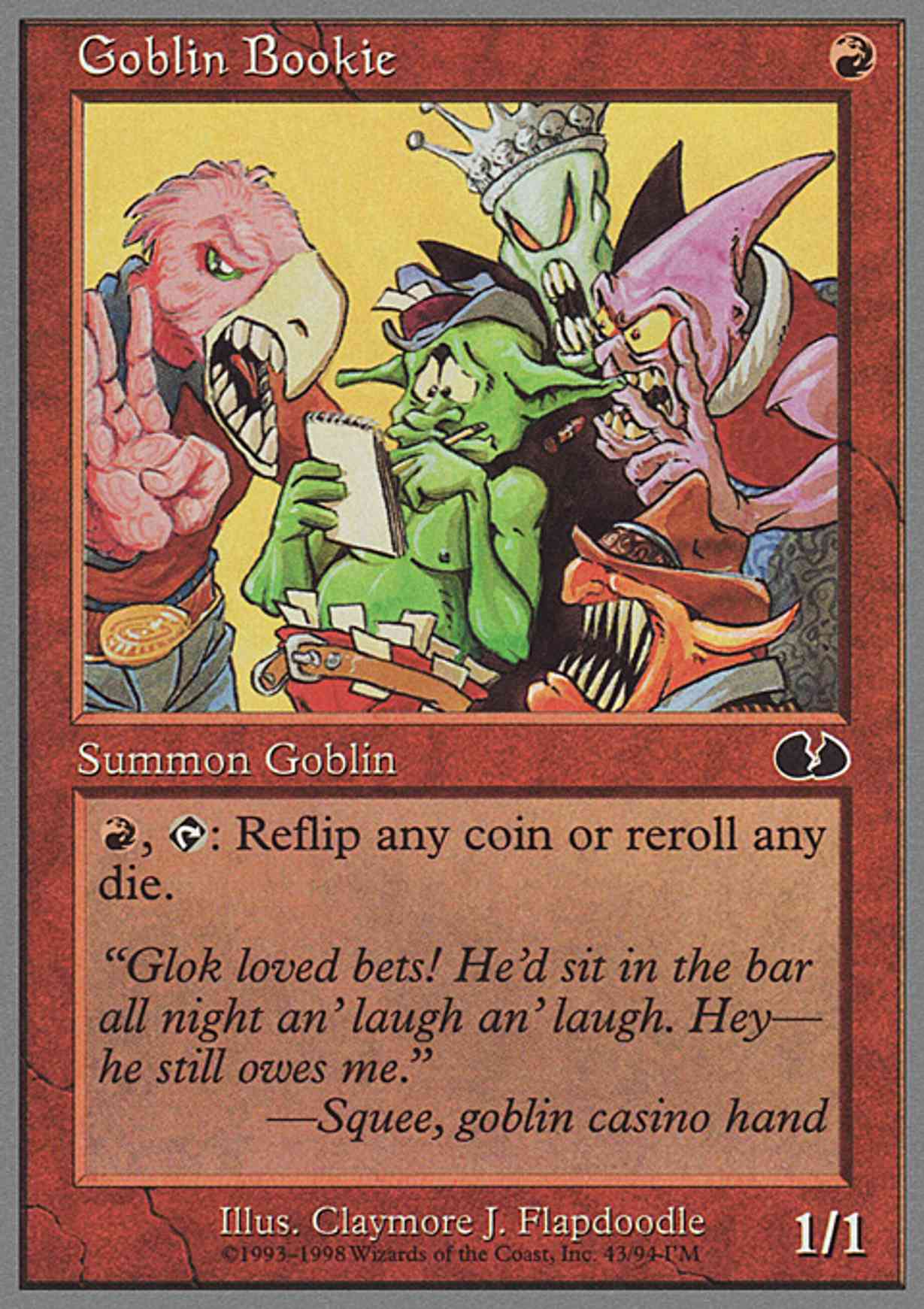 Goblin Bookie magic card front