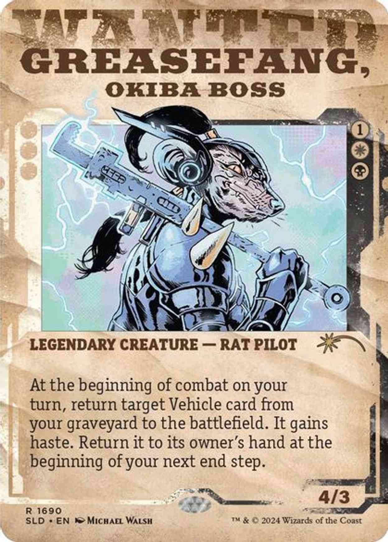 Greasefang, Okiba Boss magic card front