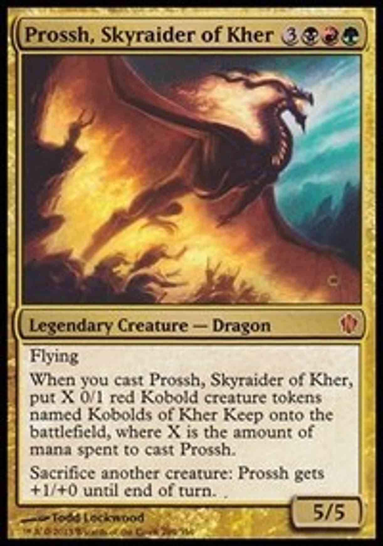 Prossh, Skyraider of Kher (Commander 2013) magic card front