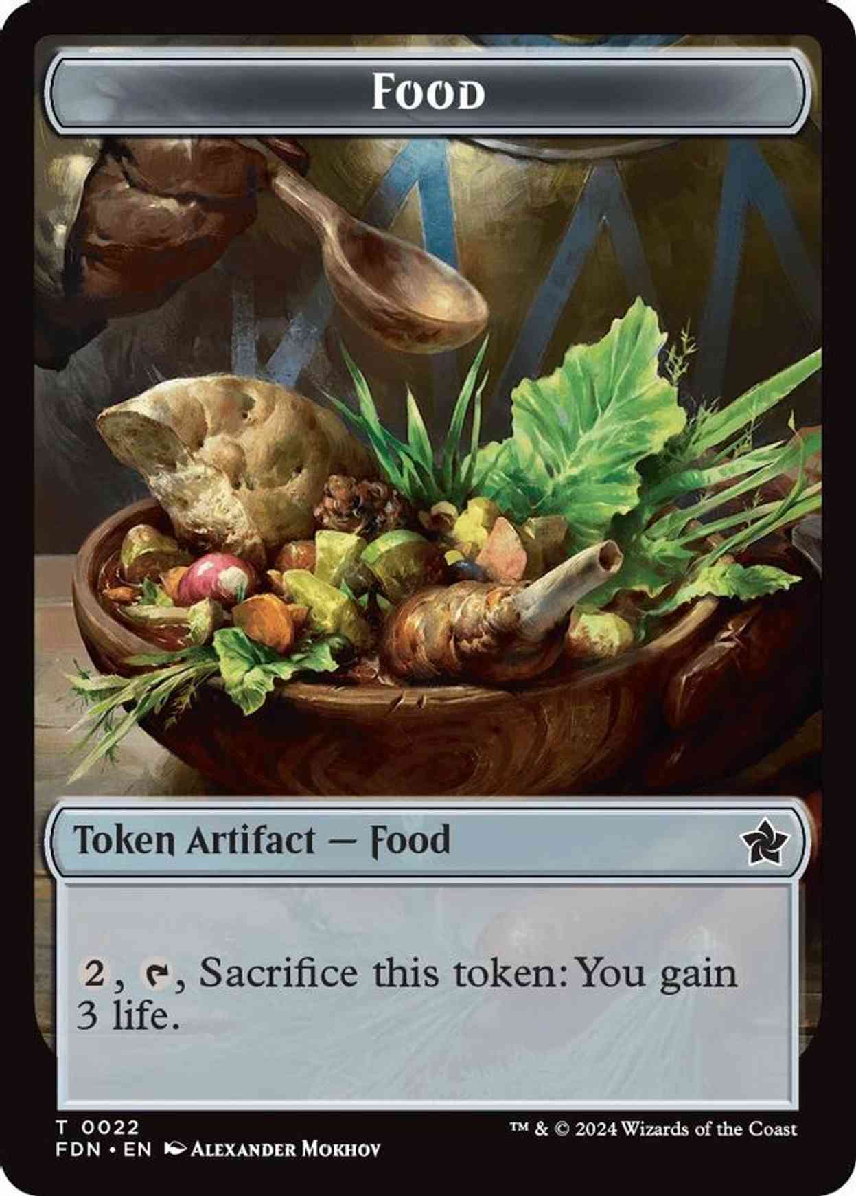 Food // Treasure Double-Sided Token magic card front