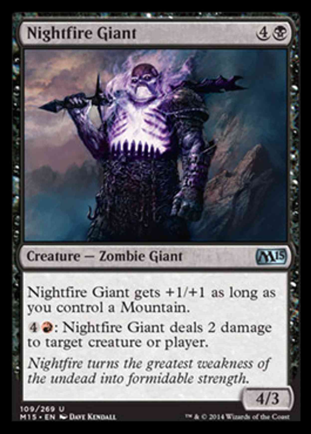 Nightfire Giant magic card front