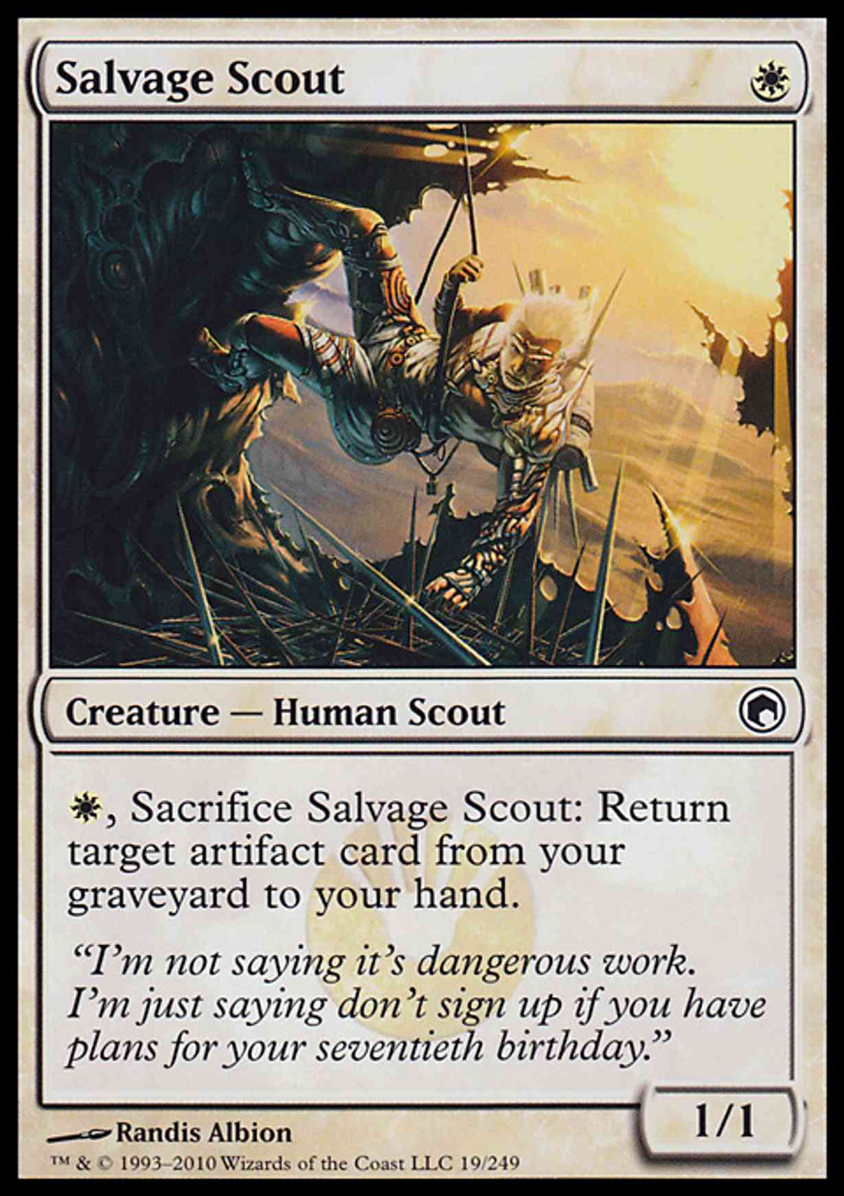 Salvage Scout magic card front