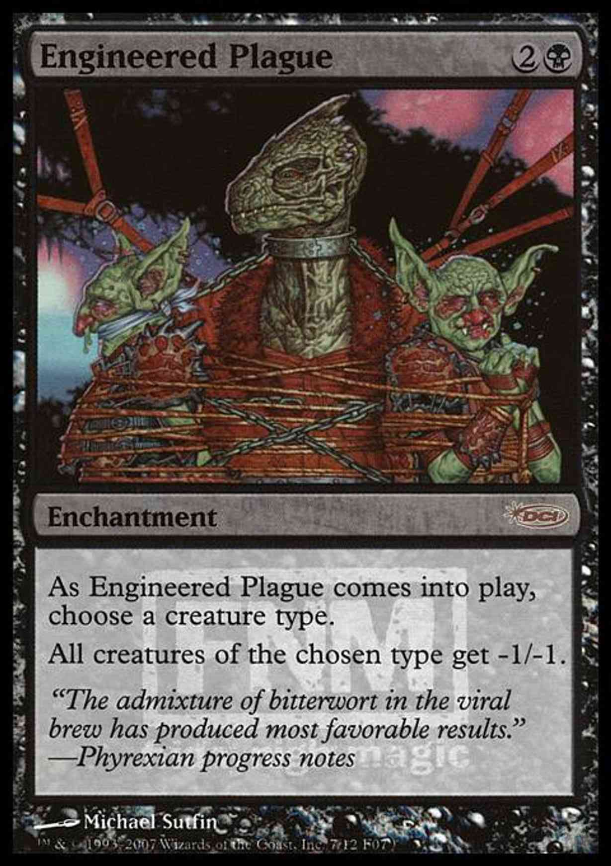 Engineered Plague magic card front