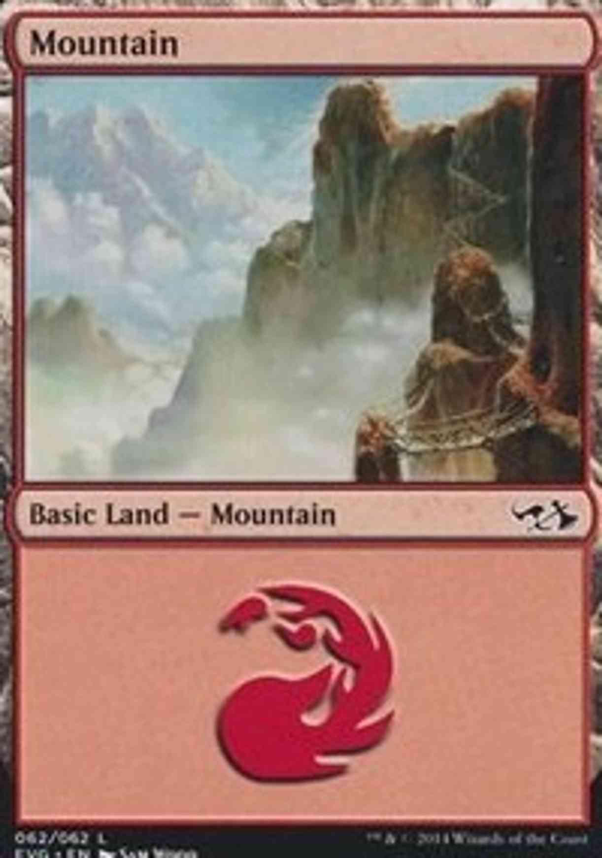 Mountain (62) (Goblins vs Elves) magic card front