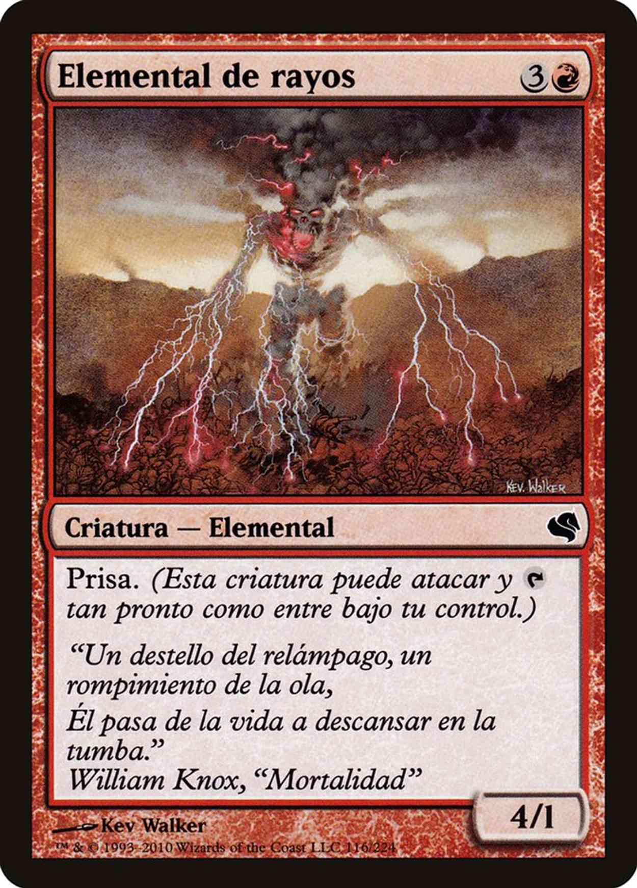 Lightning Elemental (Retro Frame) magic card front