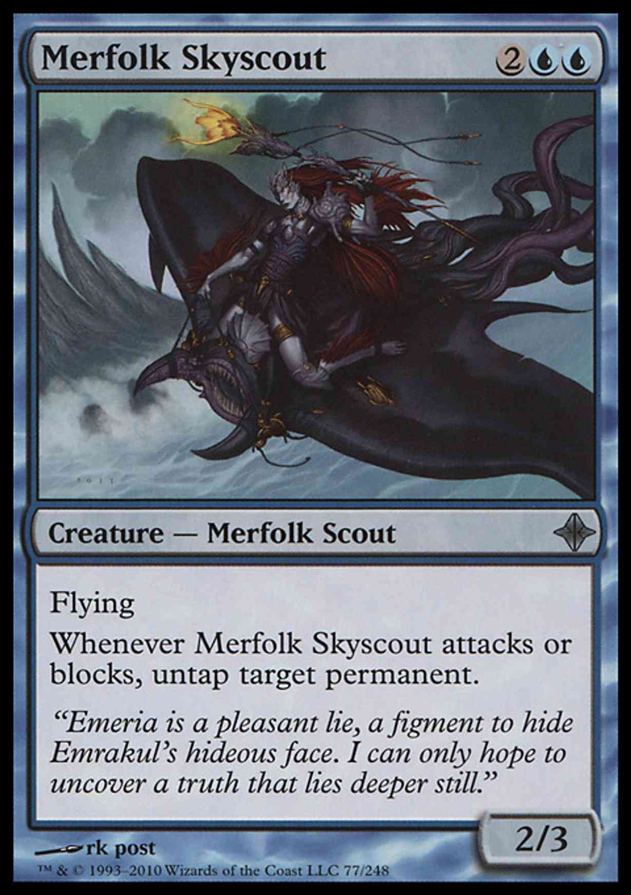 Merfolk Skyscout magic card front