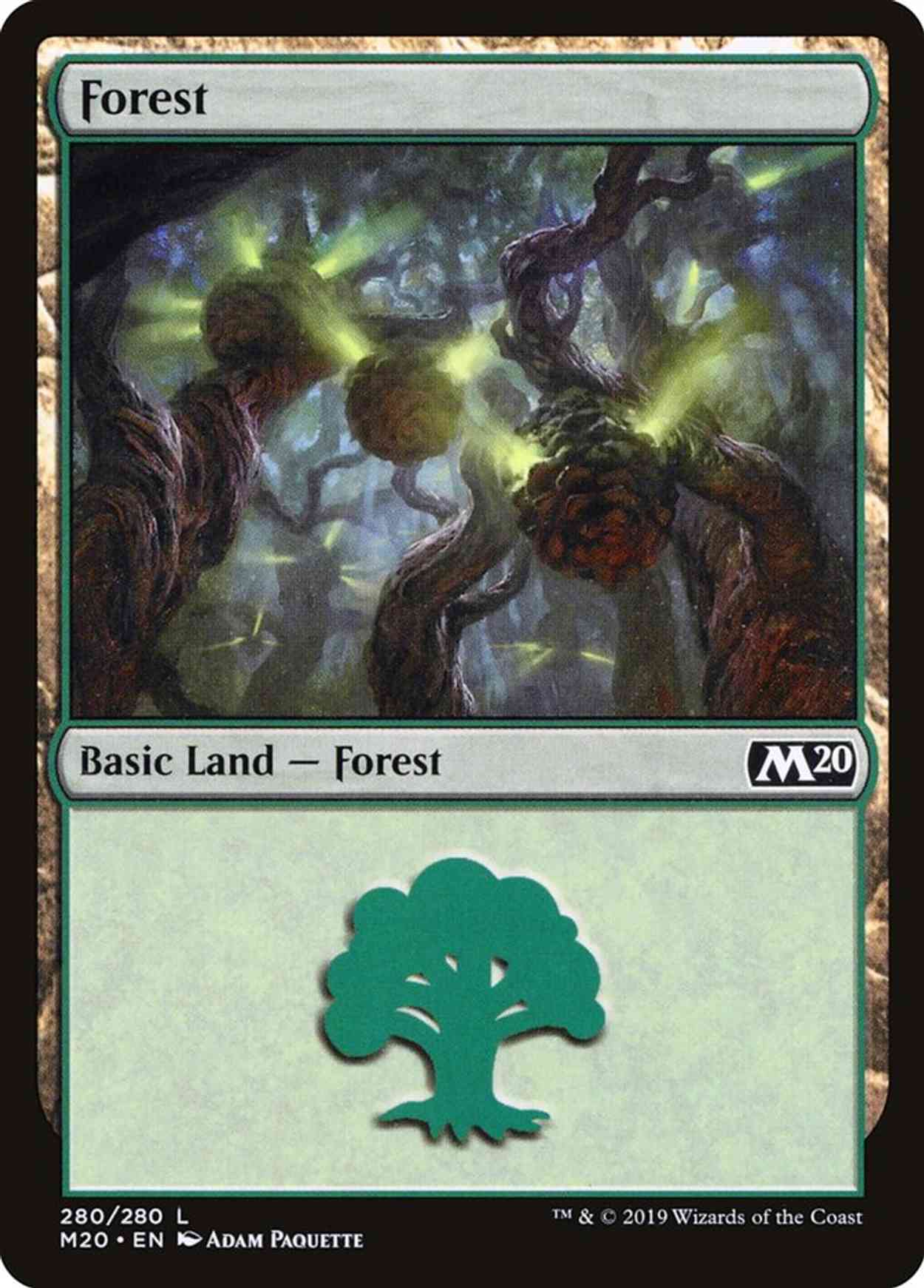 Forest (280) magic card front