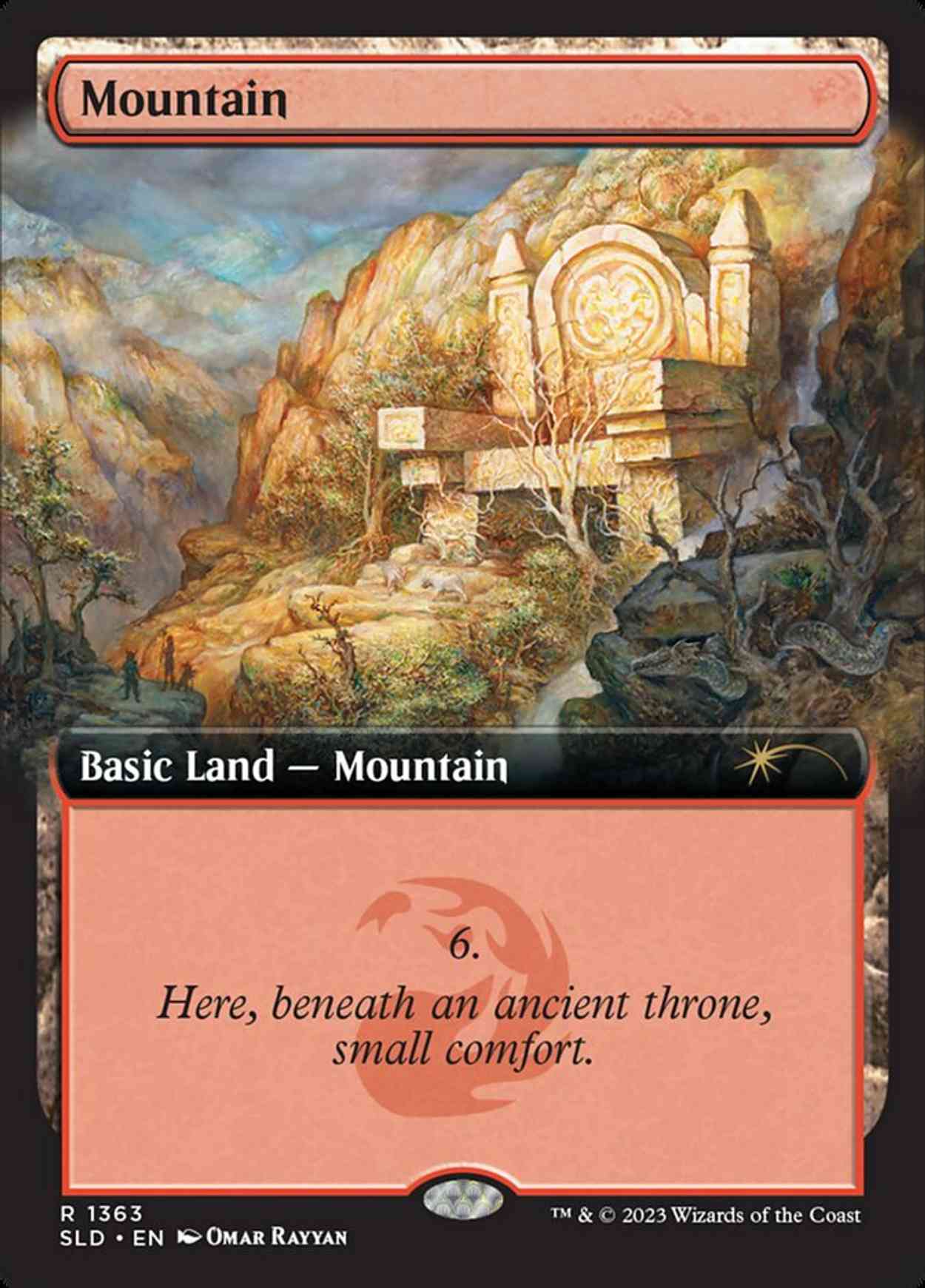 Mountain (1363) magic card front