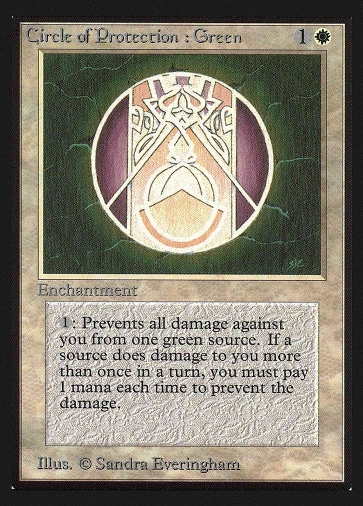 Circle of Protection: Green (IE) magic card front