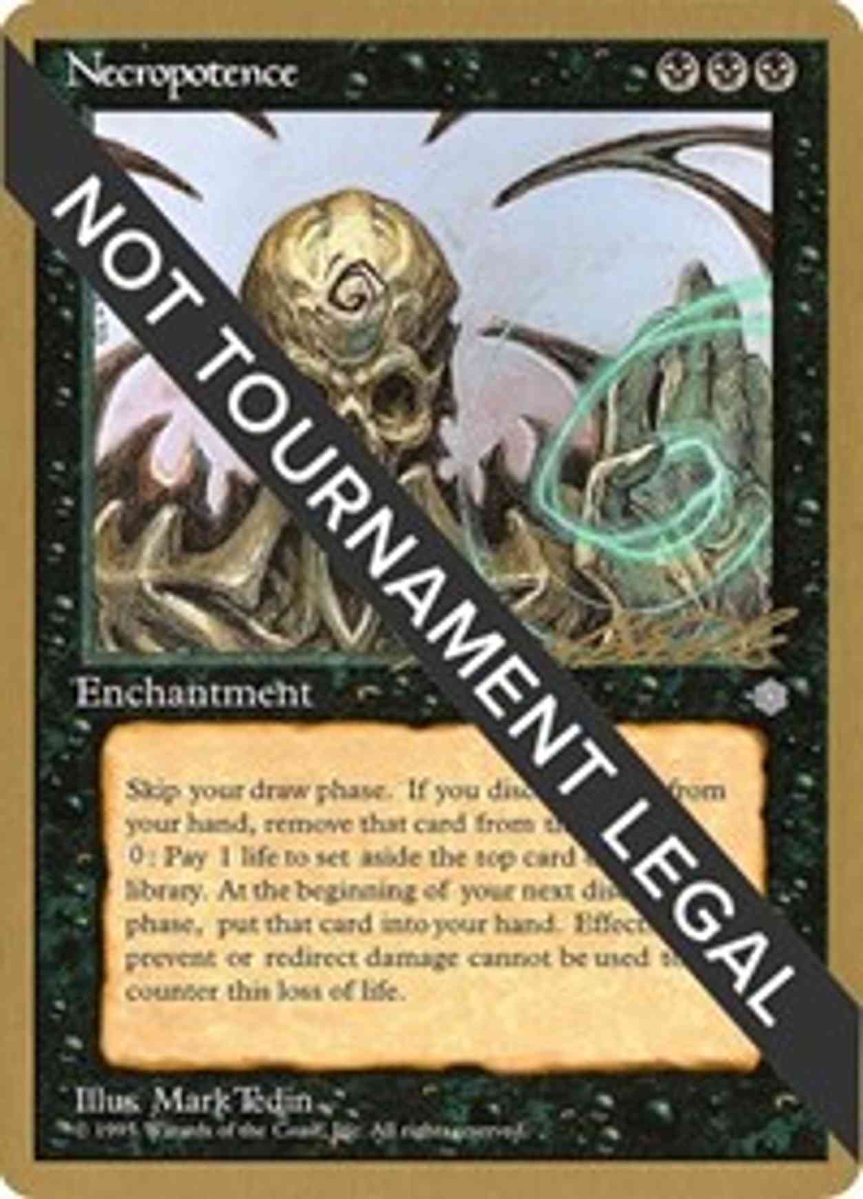 Necropotence - 1996 Leon Lindback (ICE) magic card front