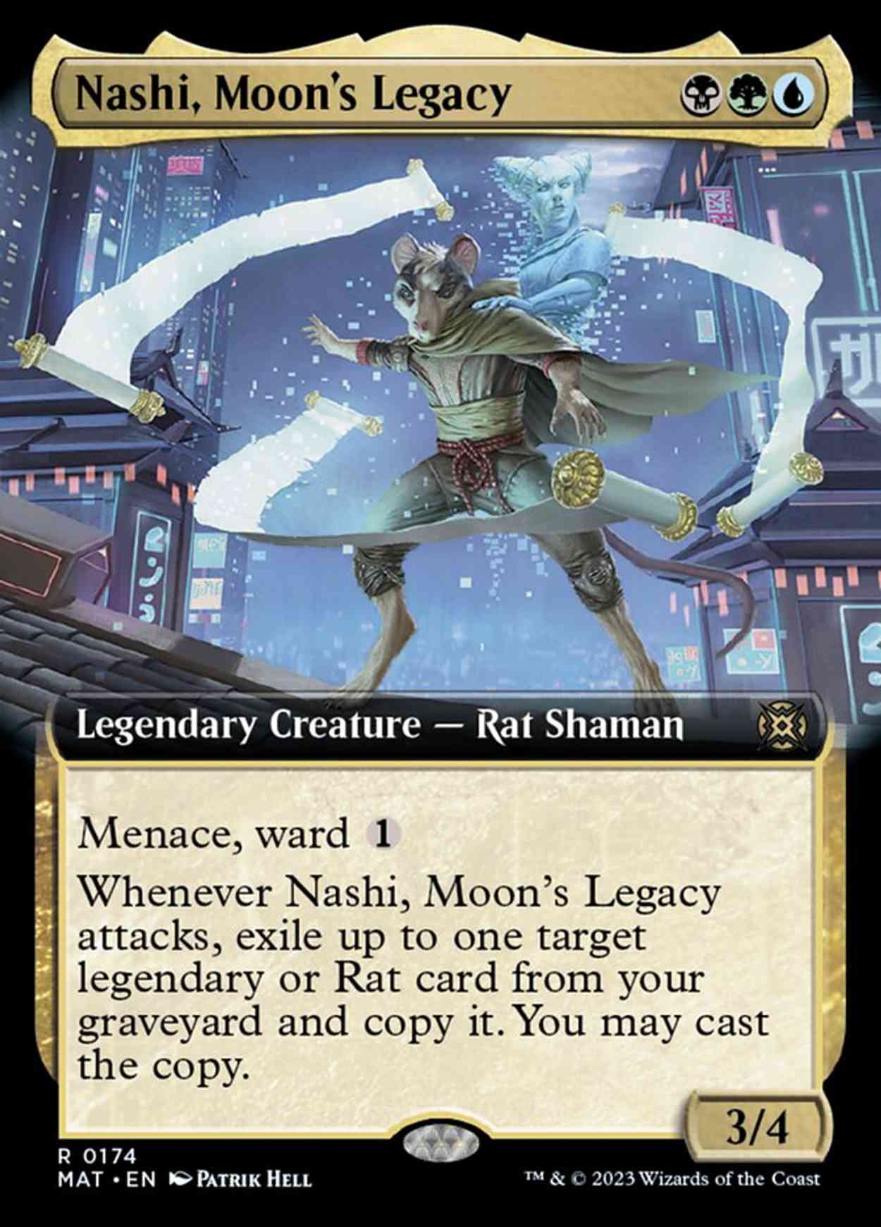 Nashi, Moon's Legacy (Extended Art) magic card front