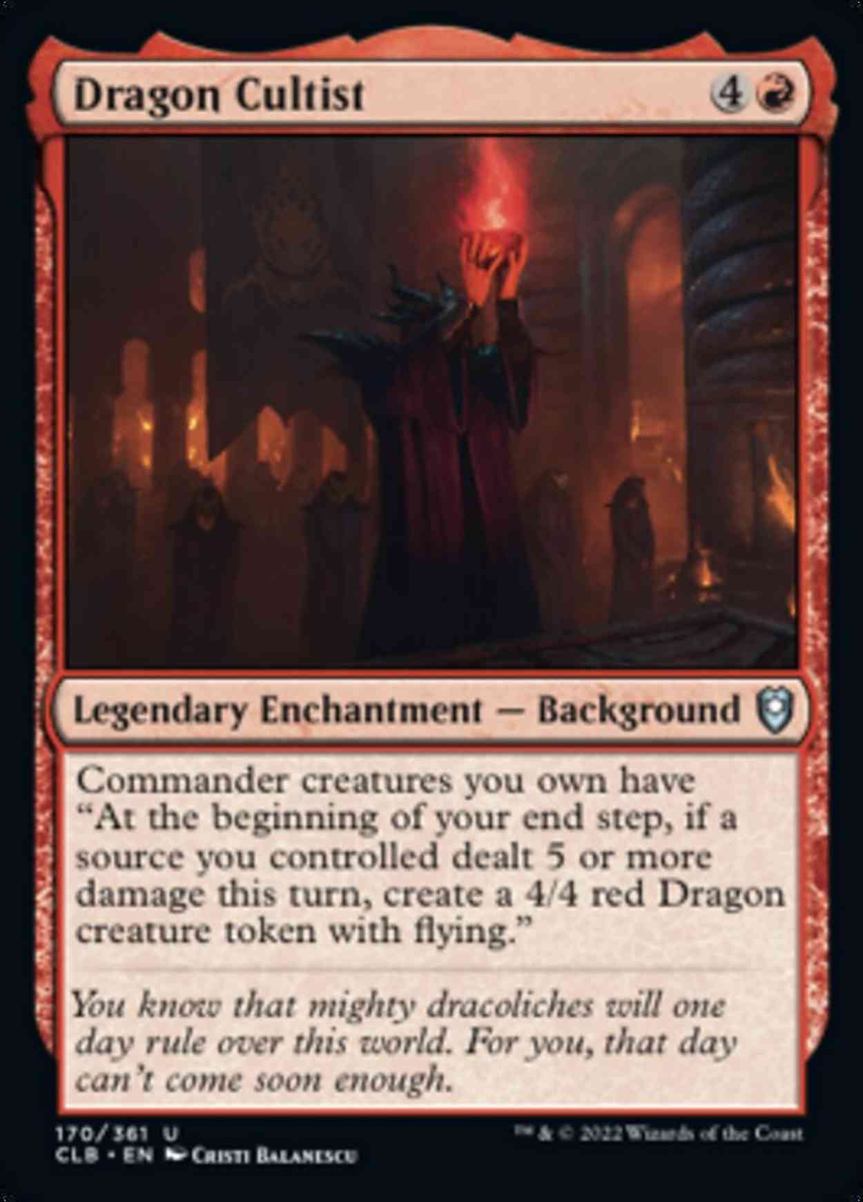 Dragon Cultist magic card front