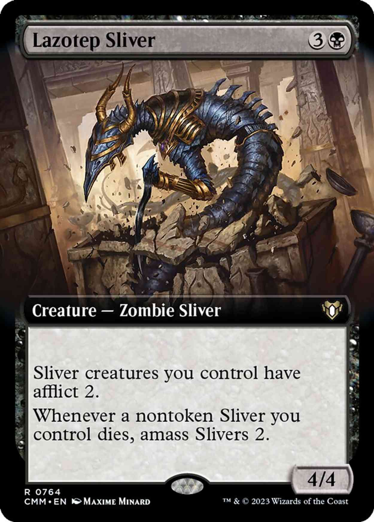 Lazotep Sliver (Extended Art) magic card front