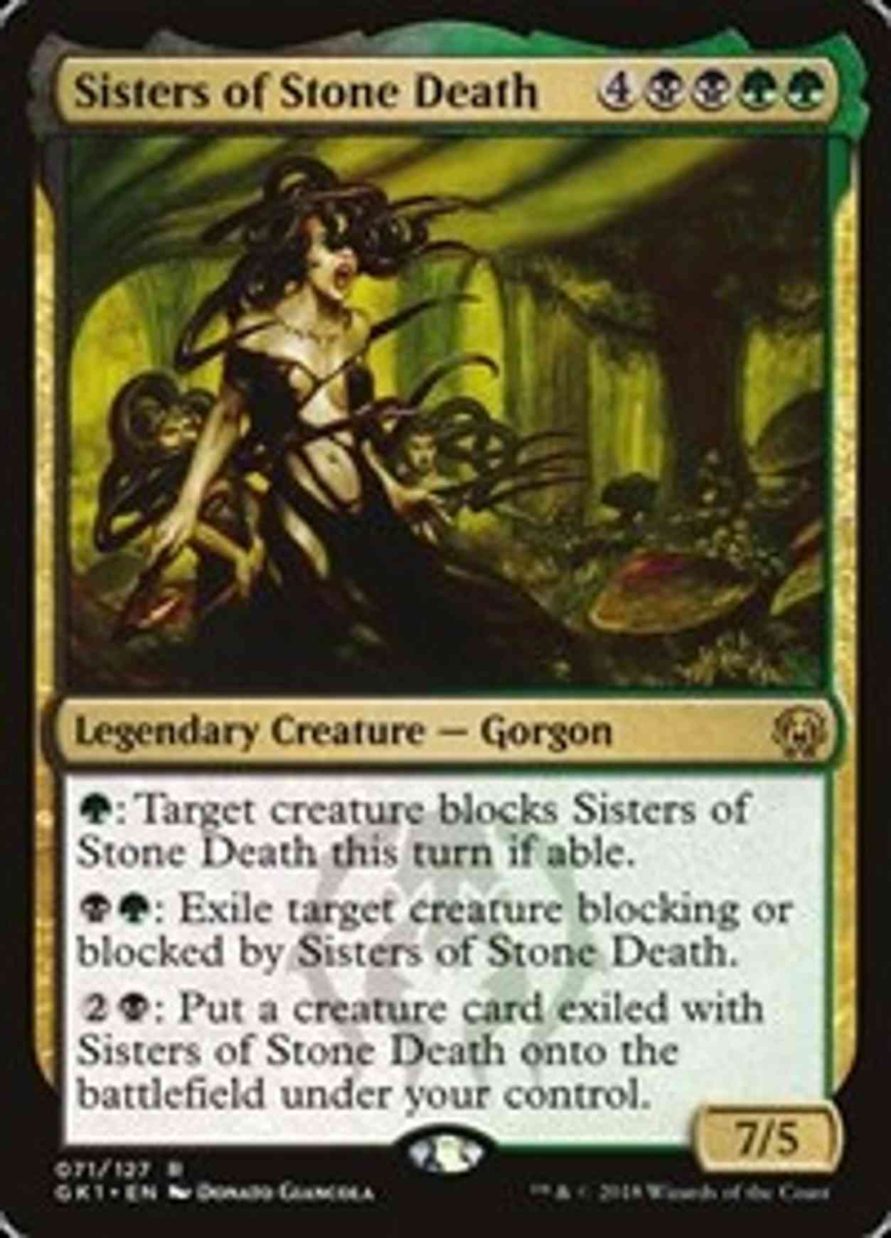 Sisters of Stone Death magic card front