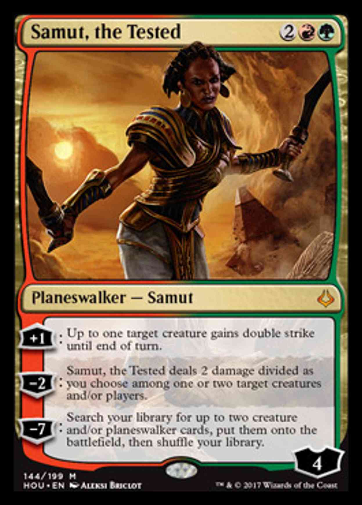 Samut, the Tested magic card front