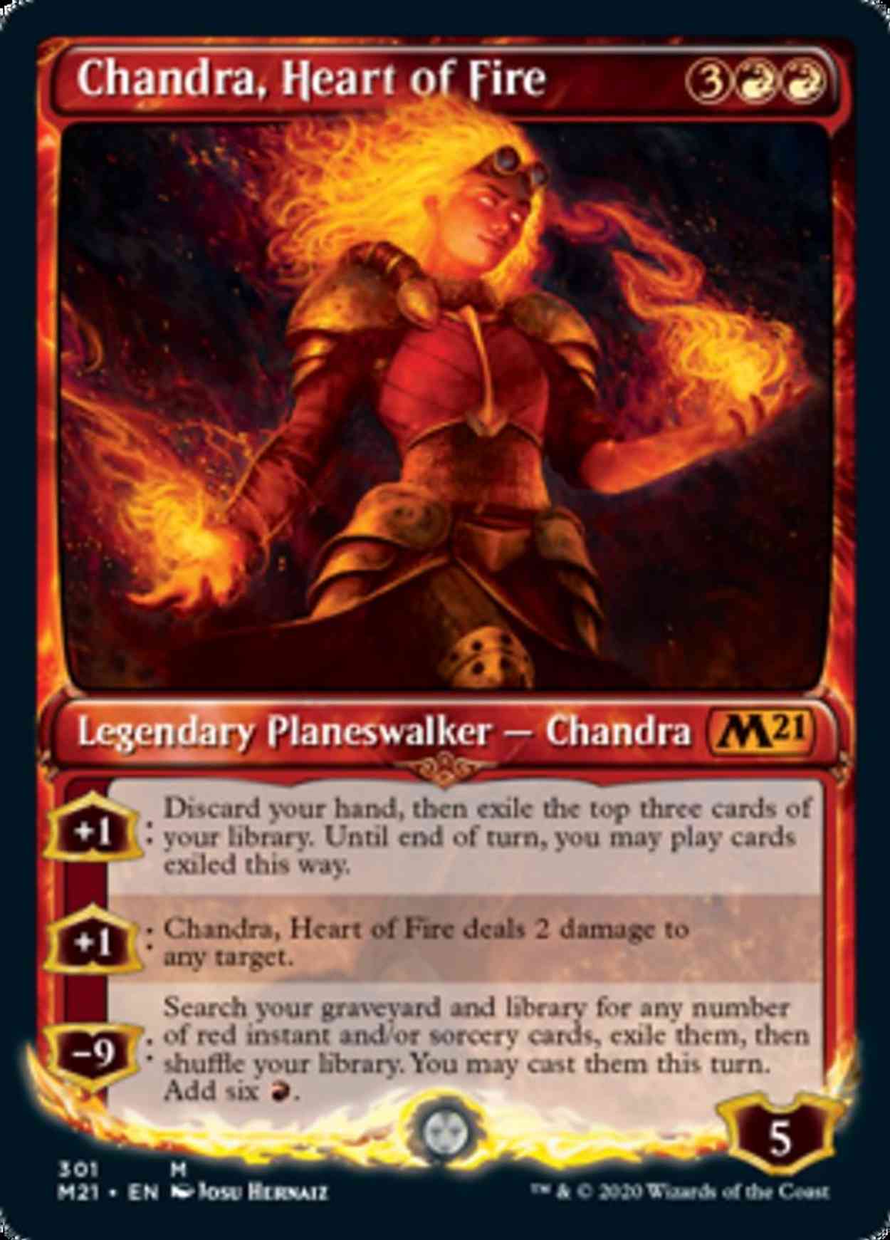 Chandra, Heart of Fire (Showcase) magic card front