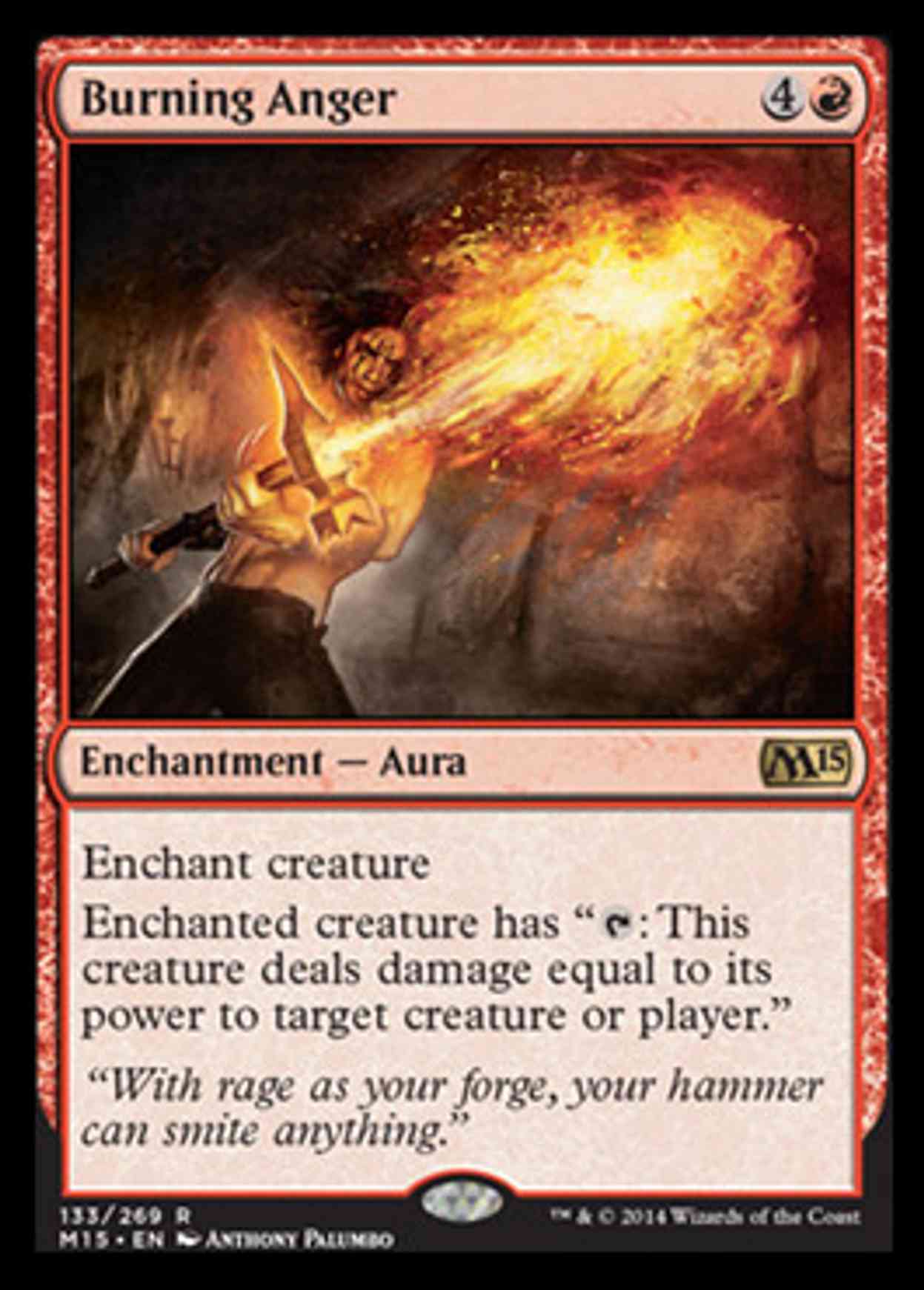 Burning Anger magic card front