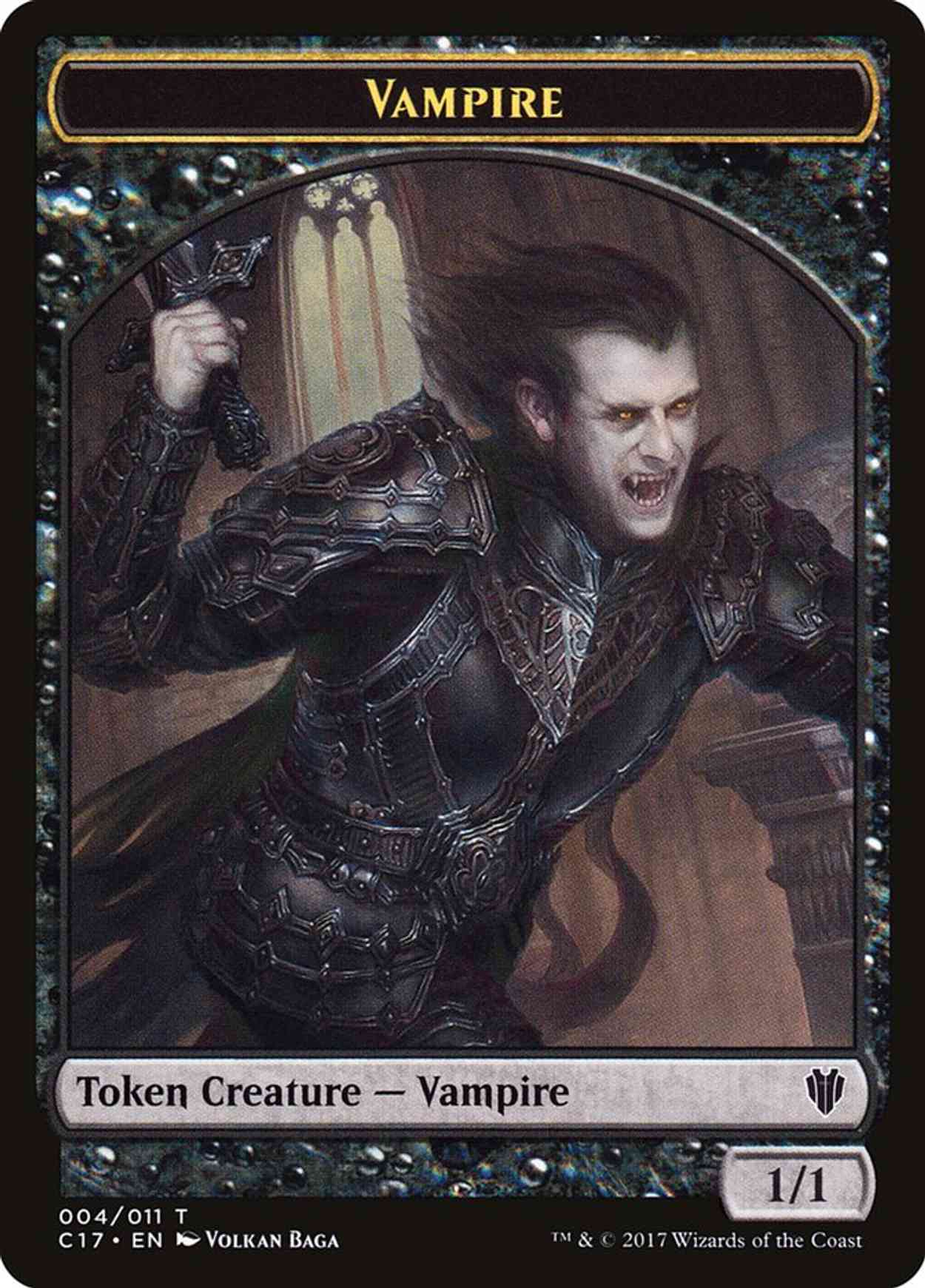 Vampire (004) // Zombie (005) Double-sided Token magic card front